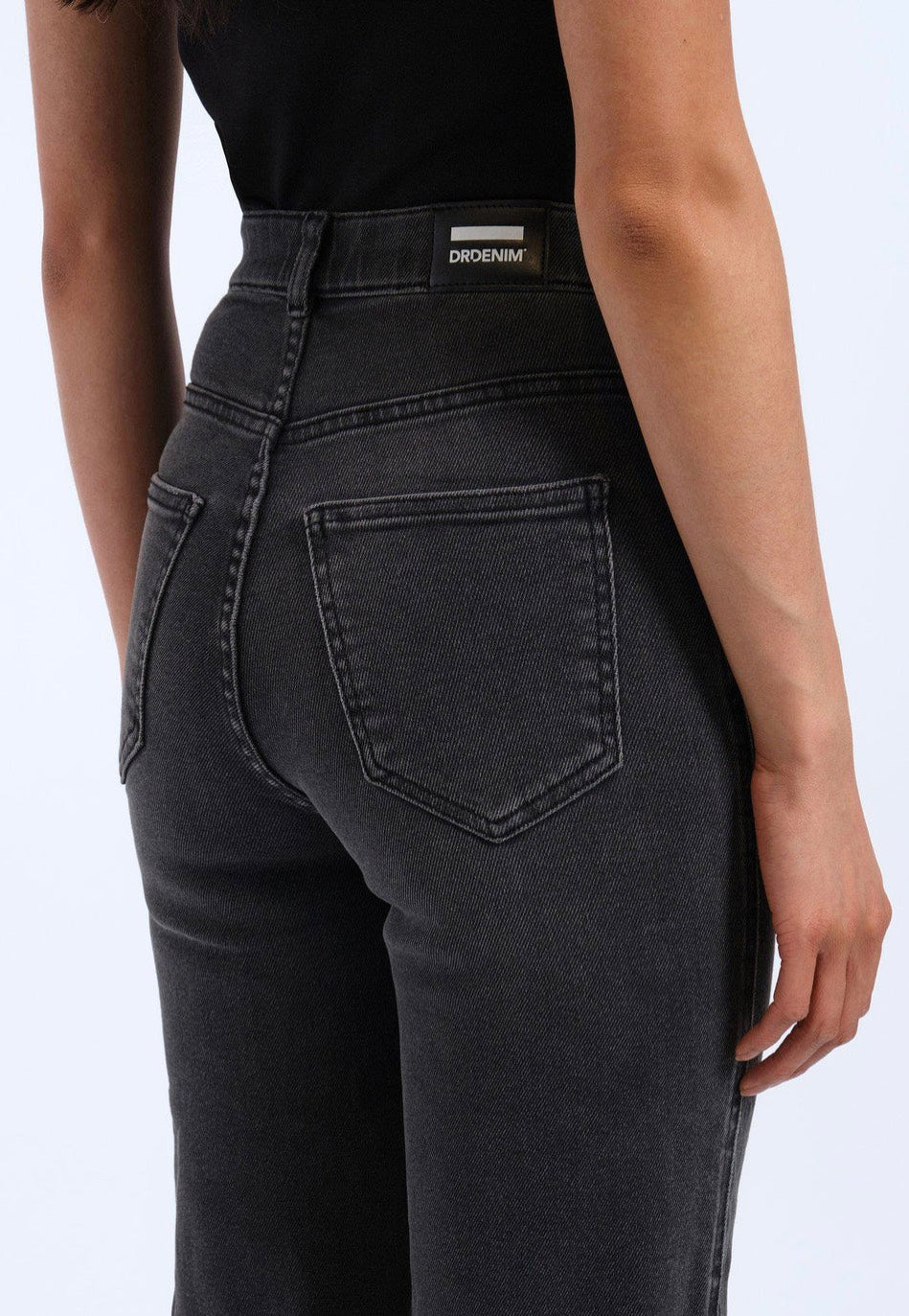 Dr. Denim - Moxy Straight Black Mist - Jeans | Women-Image