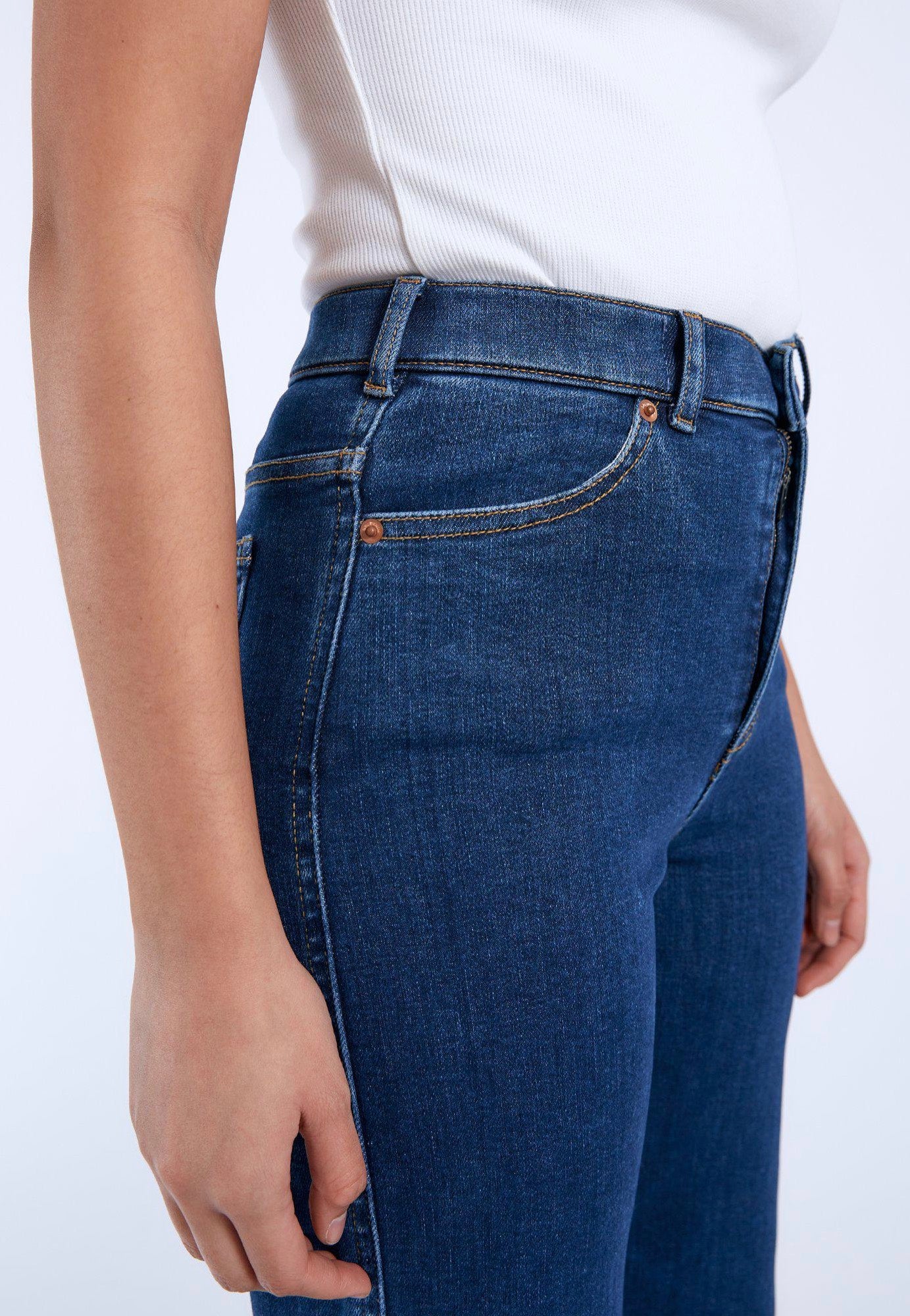 Dr. Denim - Moxy Straight Vale Dark Plain - Jeans | Women-Image