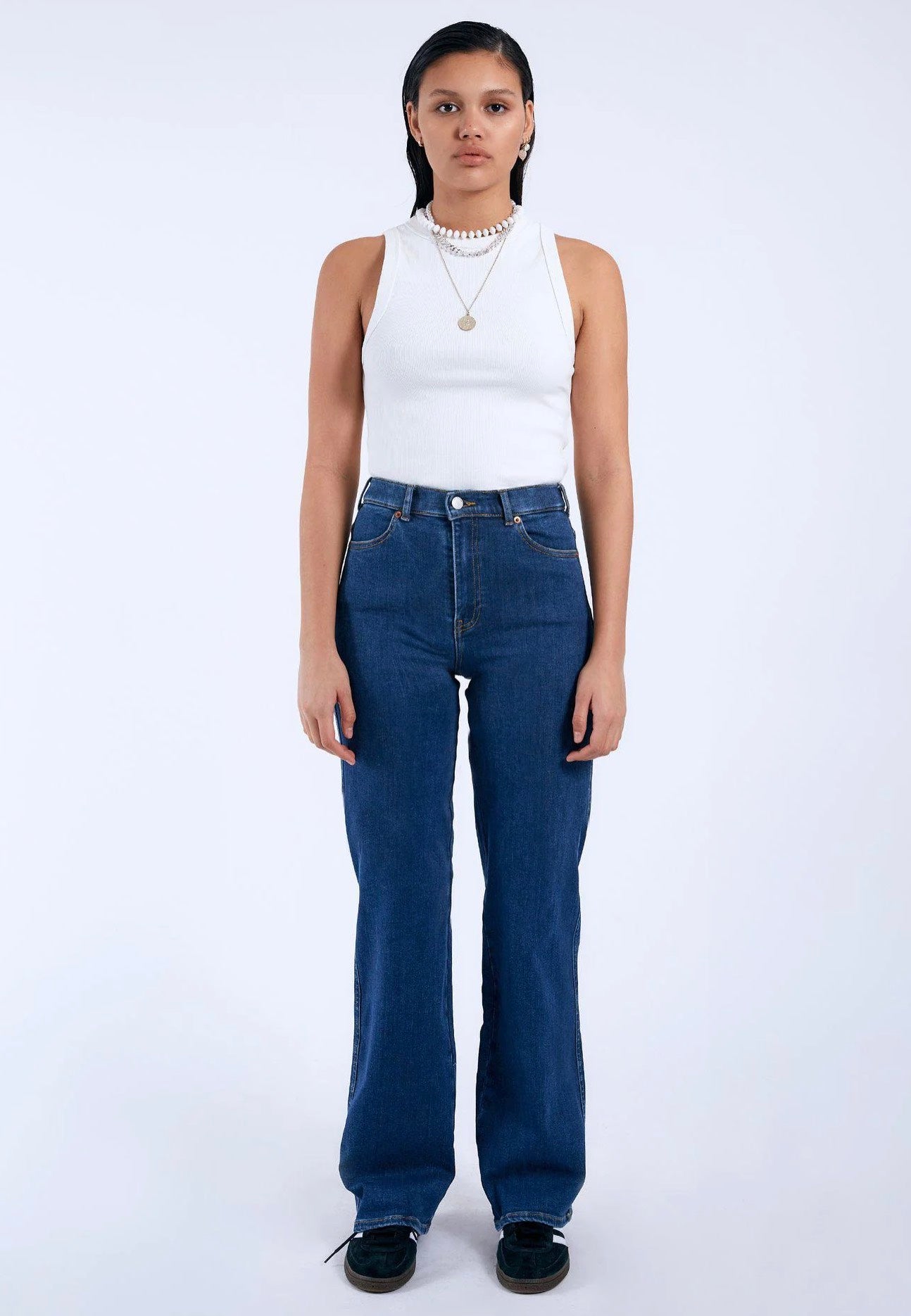 Dr. Denim - Moxy Straight Vale Dark Plain - Jeans | Women-Image