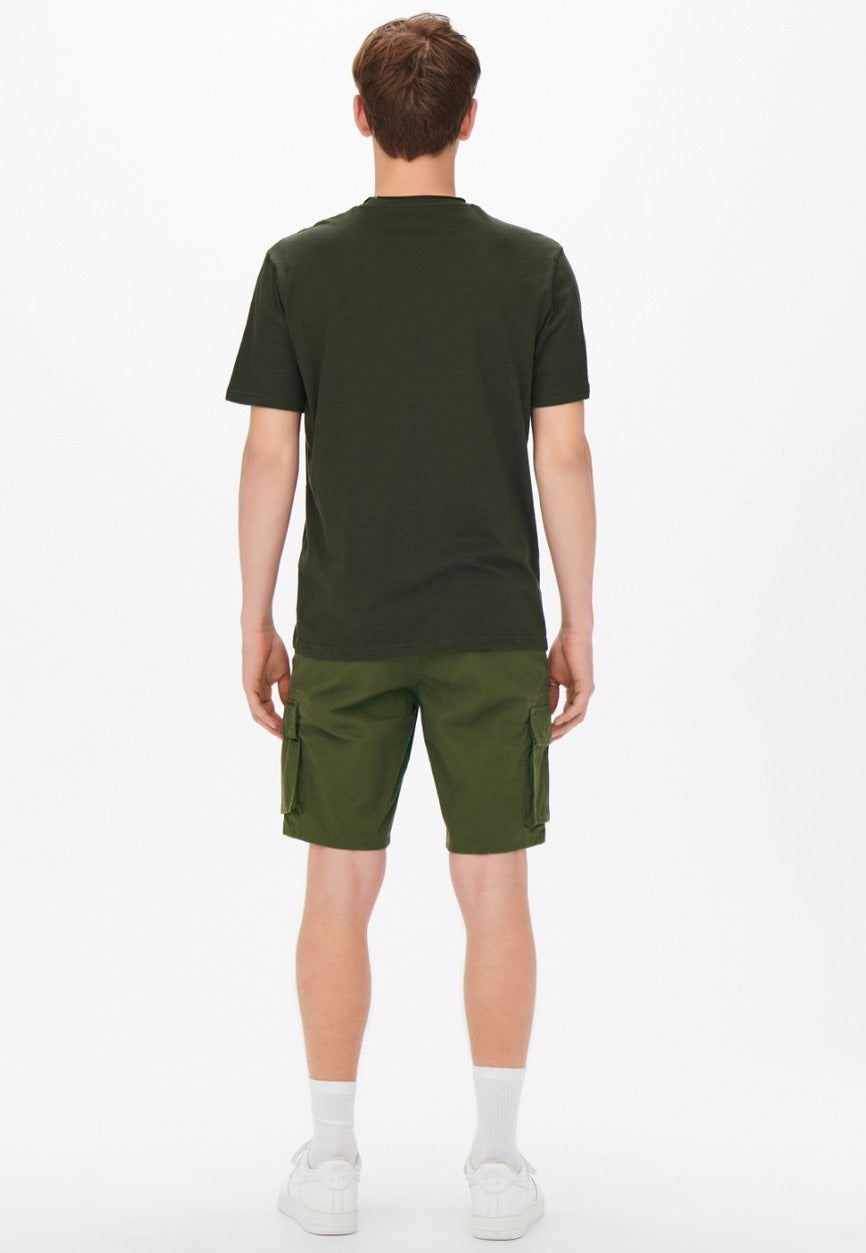 Only & Sons - Cam Stage Cargo Olive Night - Shorts | Men-Image