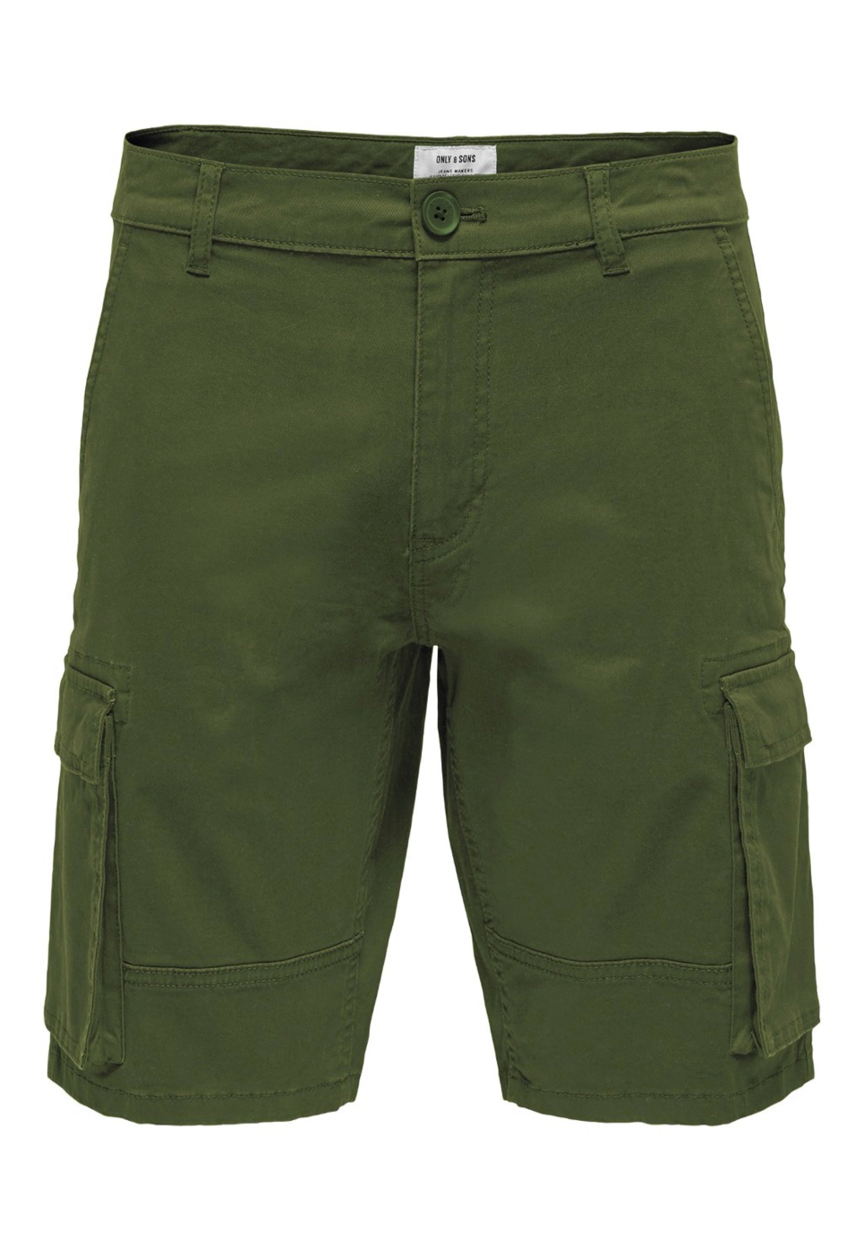 Only & Sons - Cam Stage Cargo Olive Night - Shorts | Men-Image