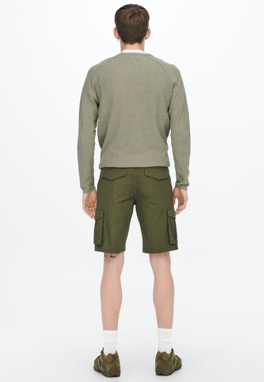 Only & Sons - Mike Cargo Life Olive Night - Shorts | Men-Image