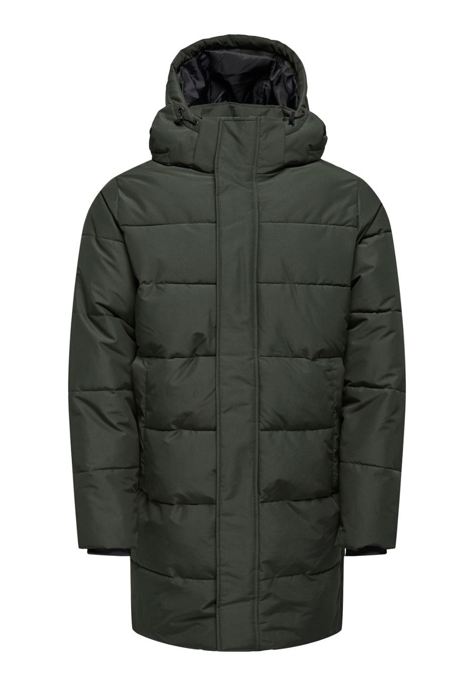 Only & Sons - Carl Long Quilted Peat - Jacket | Men-Image