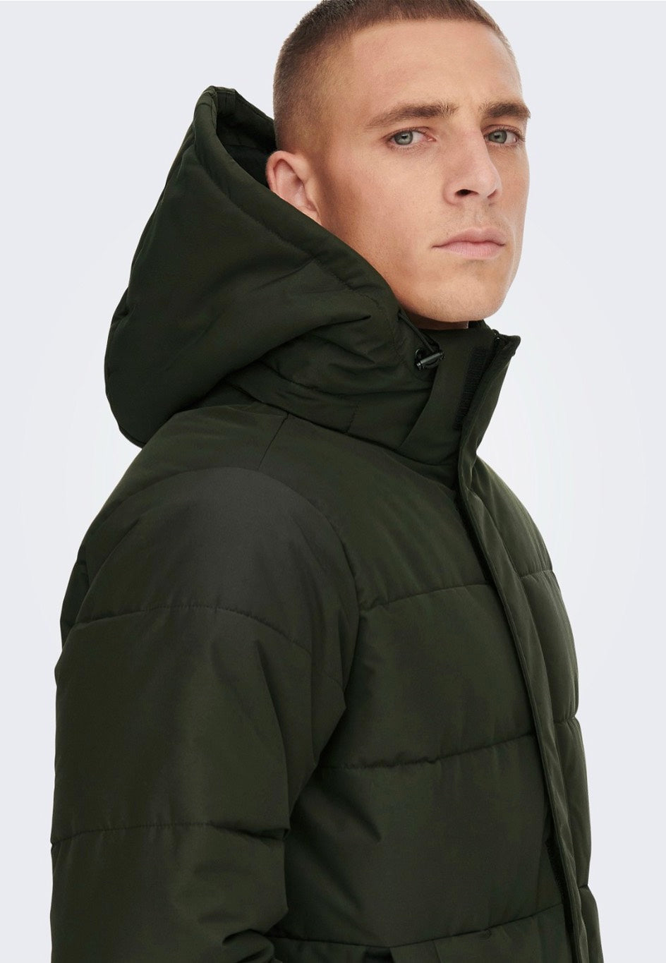 Only & Sons - Carl Long Quilted Peat - Jacket | Men-Image