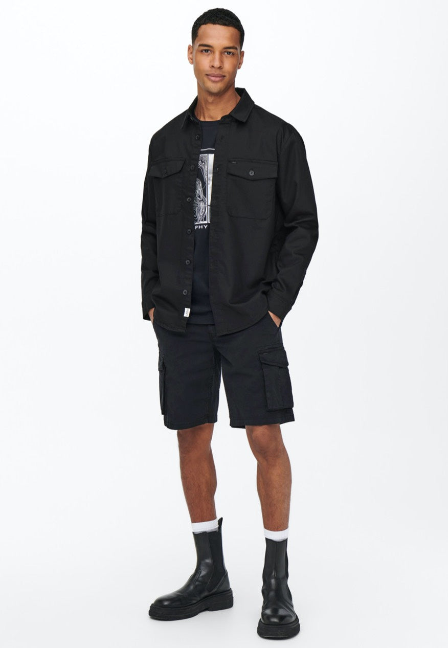 Only & Sons - Bob Over Black - Shirt | Men-Image