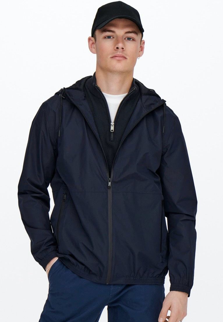 Only & Sons - Freddy Technical Dark Navy - Windbreaker | Men-Image