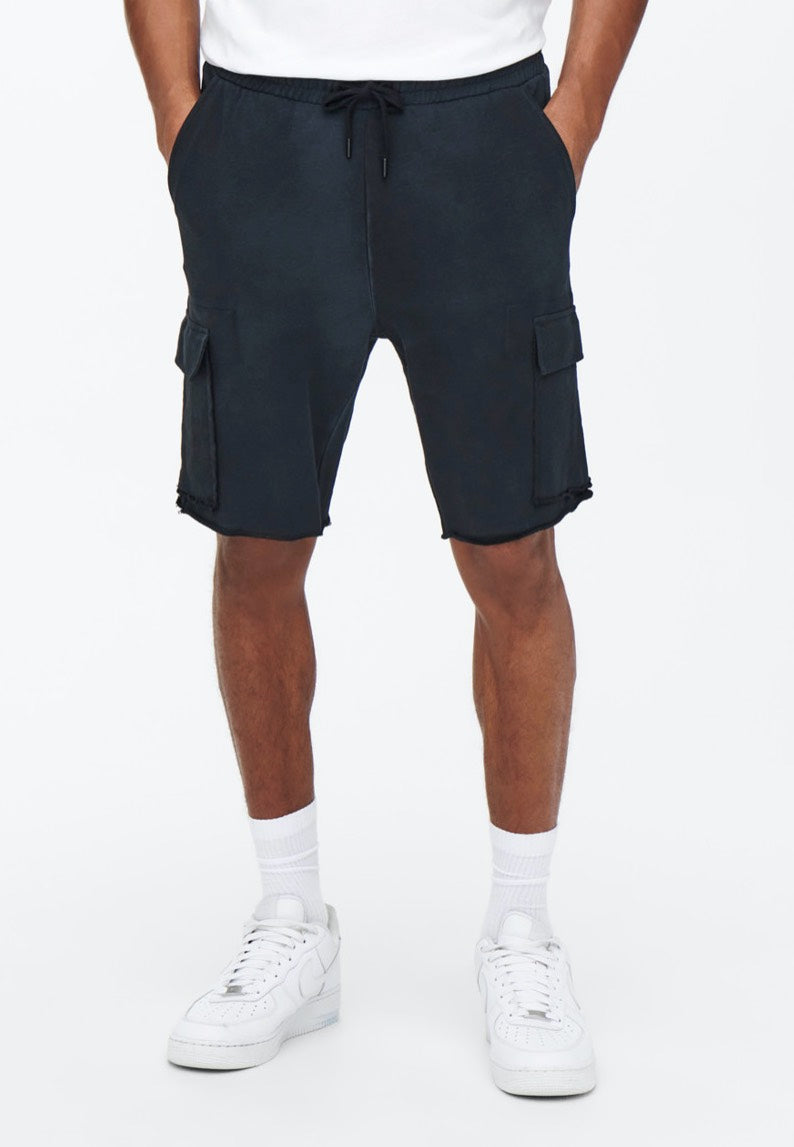 Only & Sons - Lino Sweat Cargo Black - Shorts | Men-Image