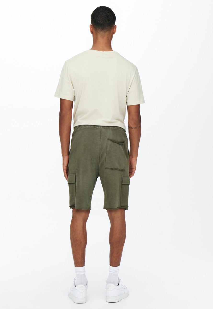 Only & Sons - Lino Sweat Cargo Canteen - Shorts | Men-Image