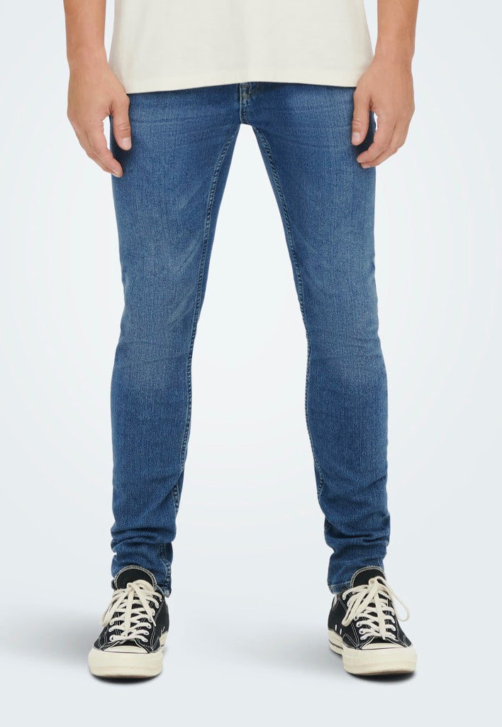 Only & Sons - Warplife Skinny Blue Denim - Jeans | Men-Image