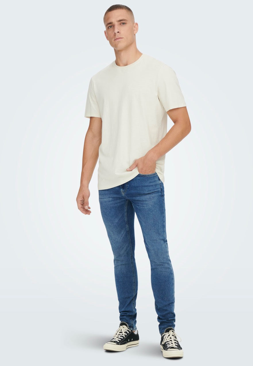 Only & Sons - Warplife Skinny Blue Denim - Jeans | Men-Image