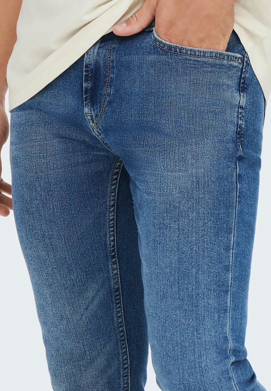 Only & Sons - Warplife Skinny Blue Denim - Jeans | Men-Image