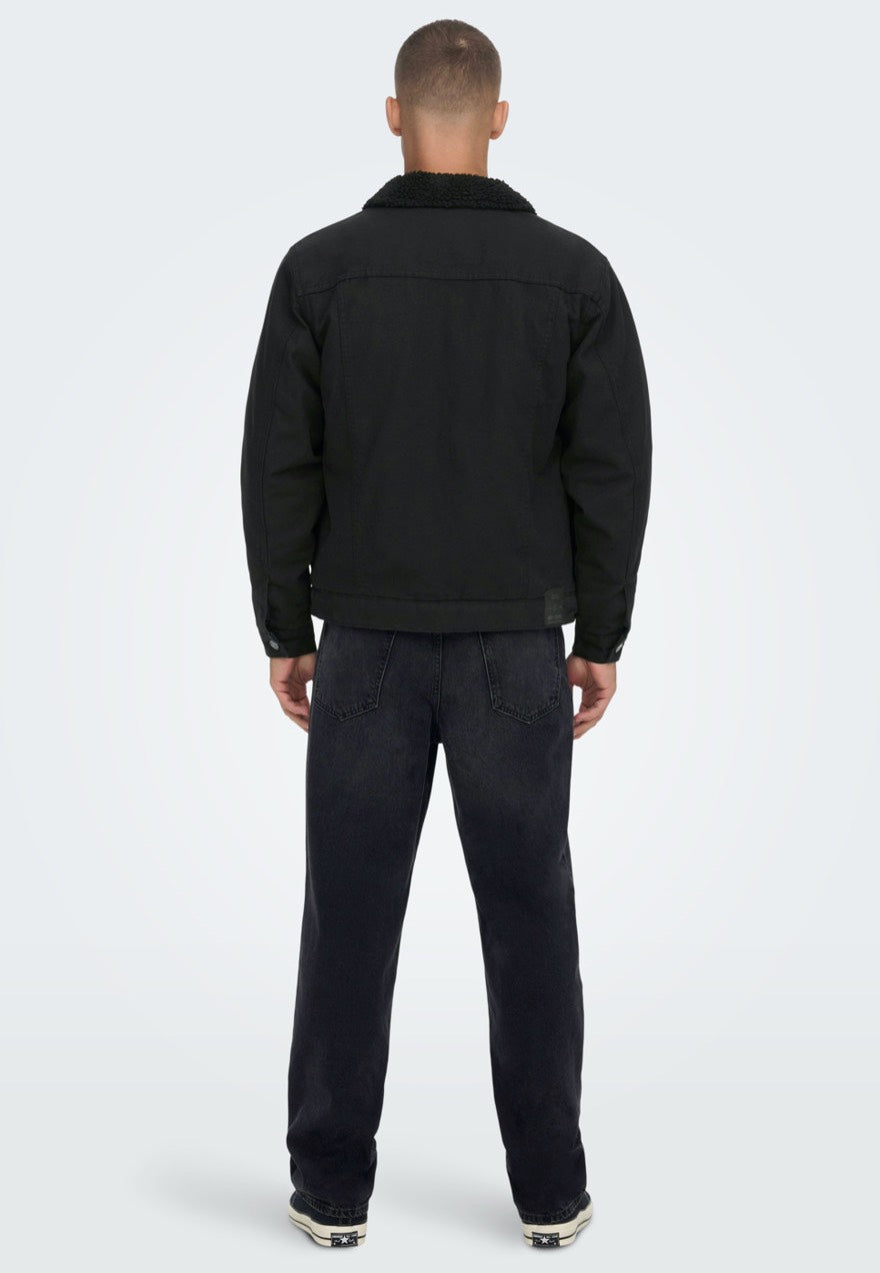 Only & Sons - Louis Canvas Black - Jacket | Men-Image