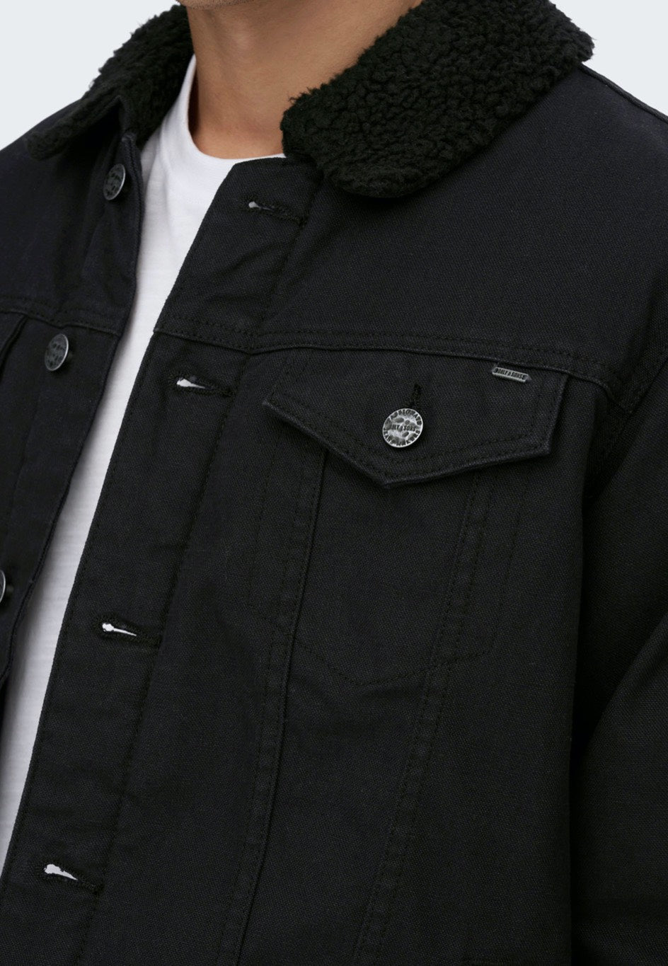 Only & Sons - Louis Canvas Black - Jacket | Men-Image