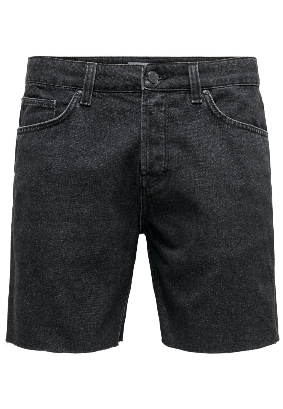 Only & Sons - Avi 7Inch Black Denim - Shorts | Men-Image