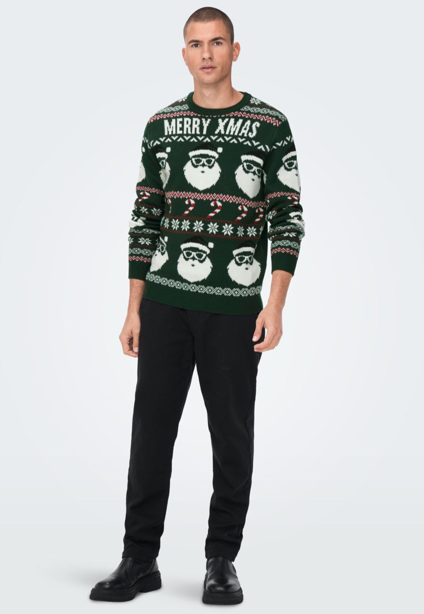 Only & Sons - Xmas Santa Jaq Reg Eden - Pullover | Men-Image