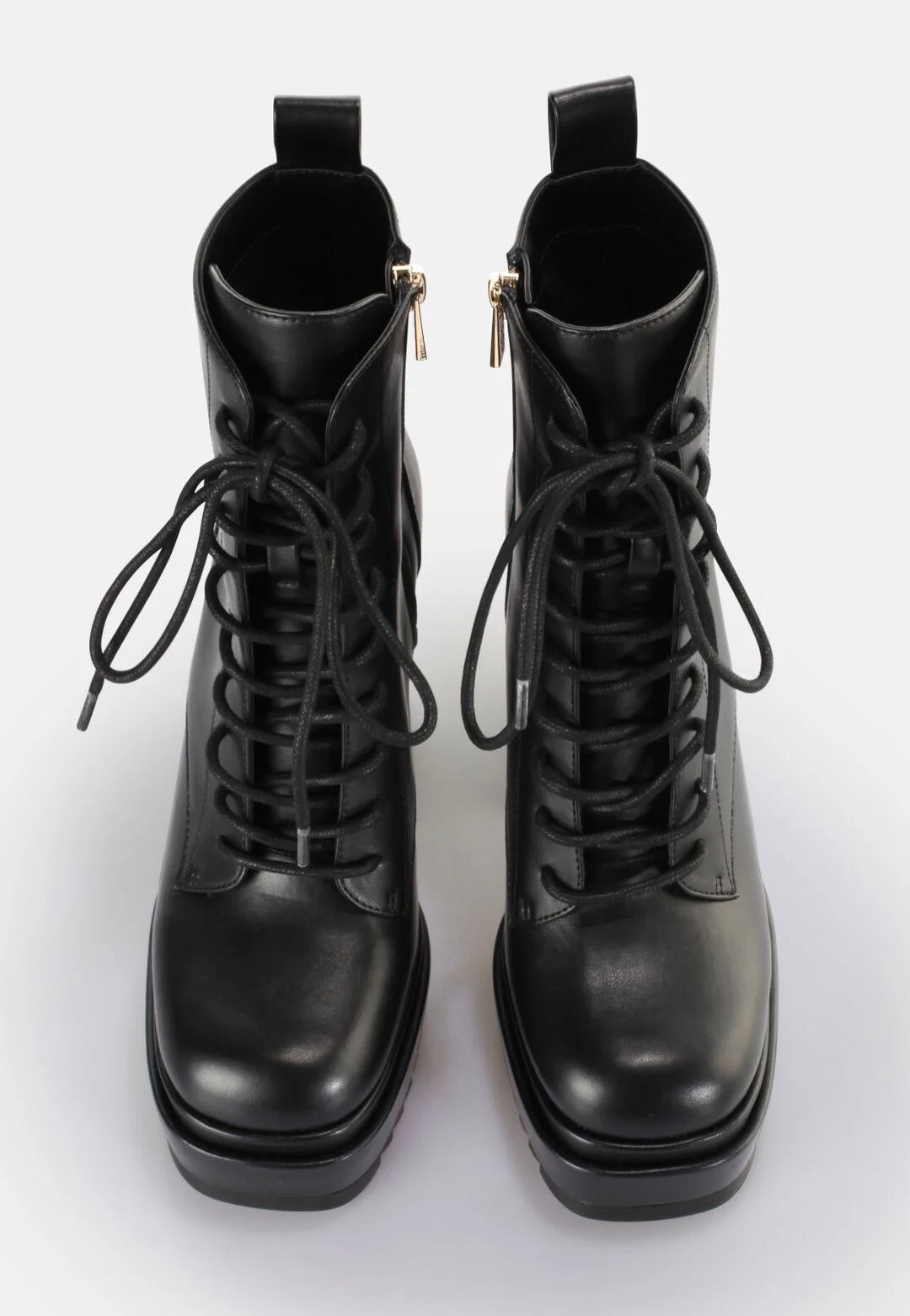 Buffalo - May W Lace Up Vegan Nappa Black - Heels | Women-Image