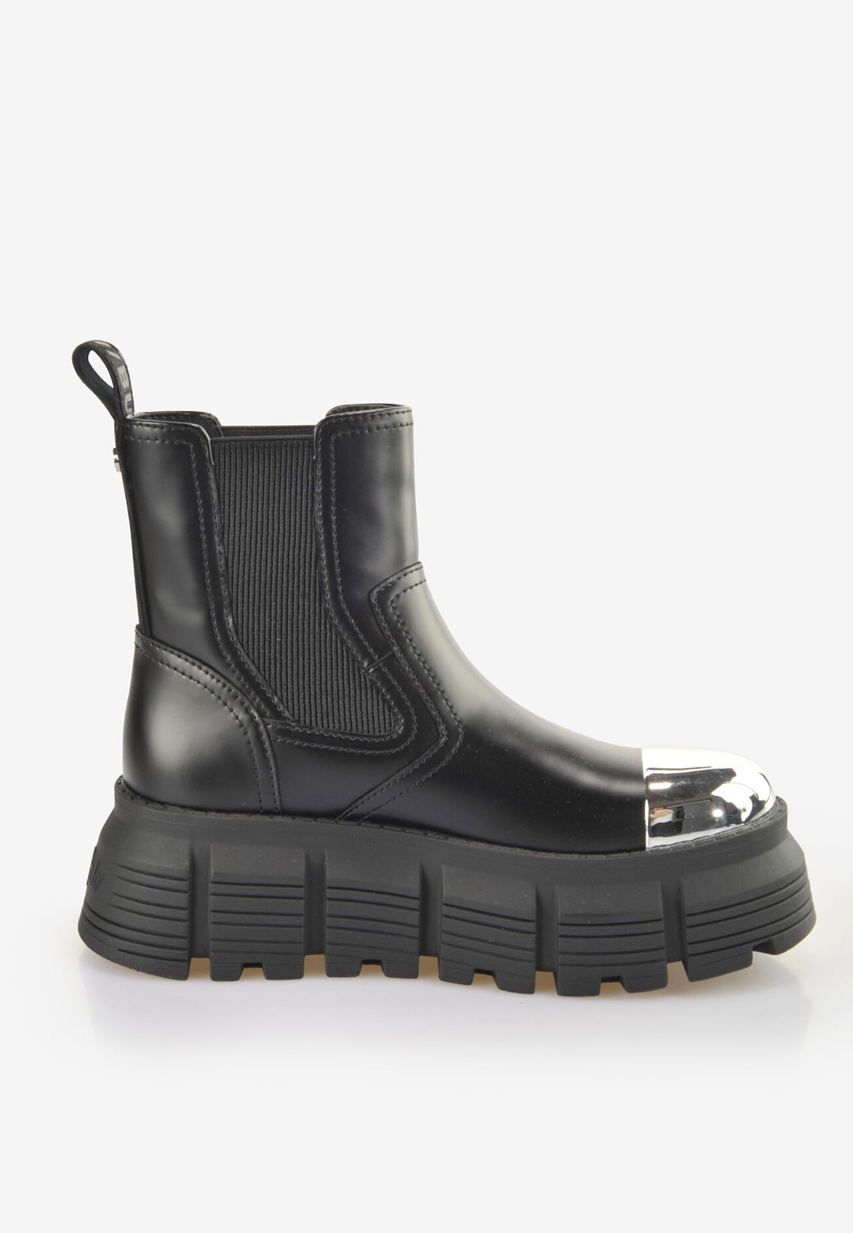 Buffalo - Ava Chelsea Lo Vegan Box Black - Chelsea Boots | Women-Image