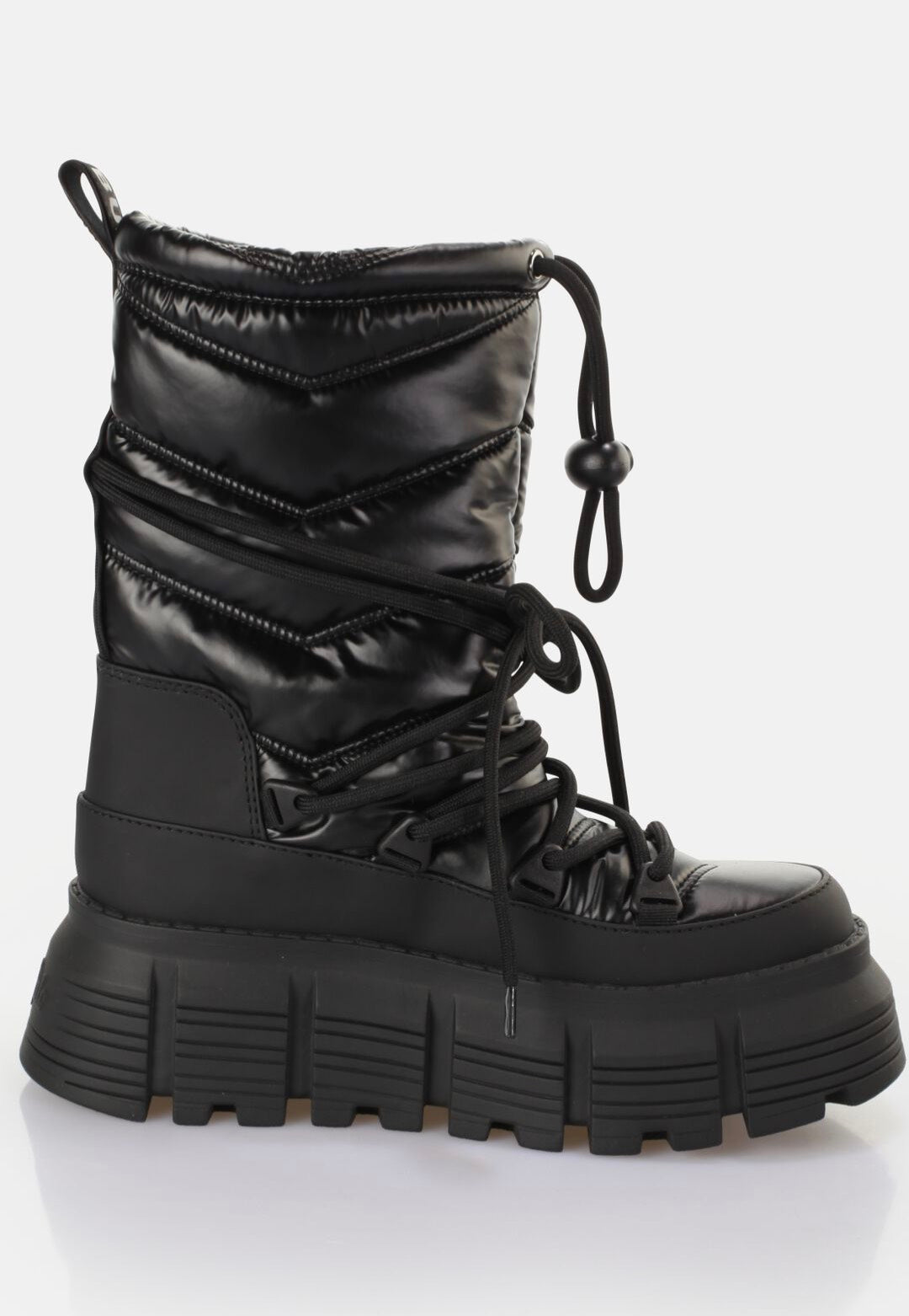 Buffalo - Ava Puffer Boot Vegan Nylon Black - Girl Shoes | Women-Image