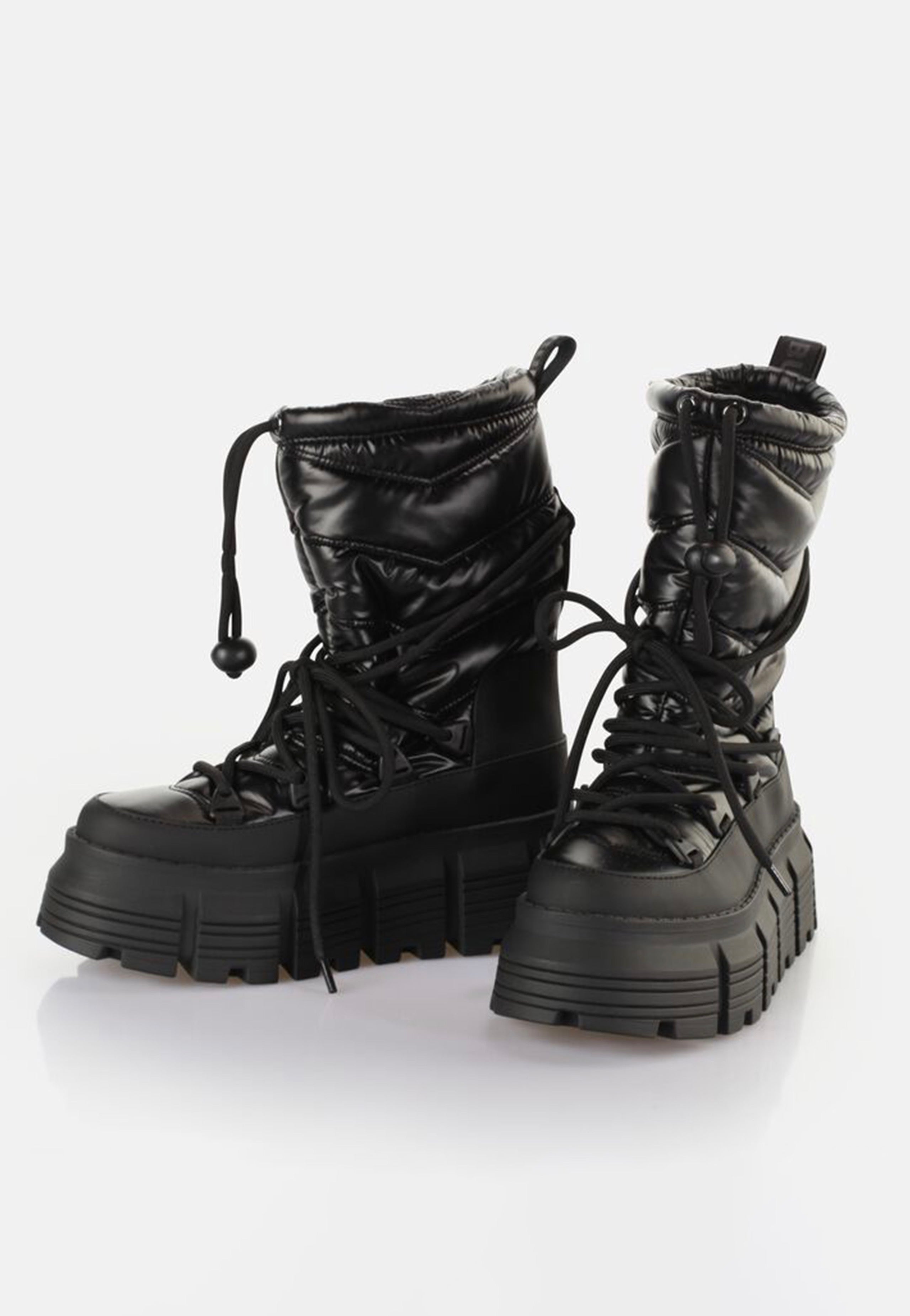 Buffalo - Ava Puffer Boot Vegan Nylon Black - Girl Shoes | Women-Image