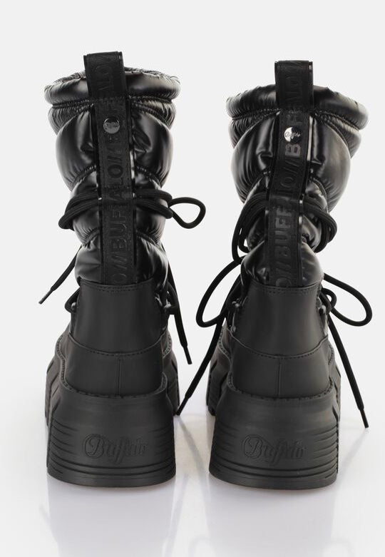 Buffalo - Ava Puffer Boot Vegan Nylon Black - Girl Shoes | Women-Image