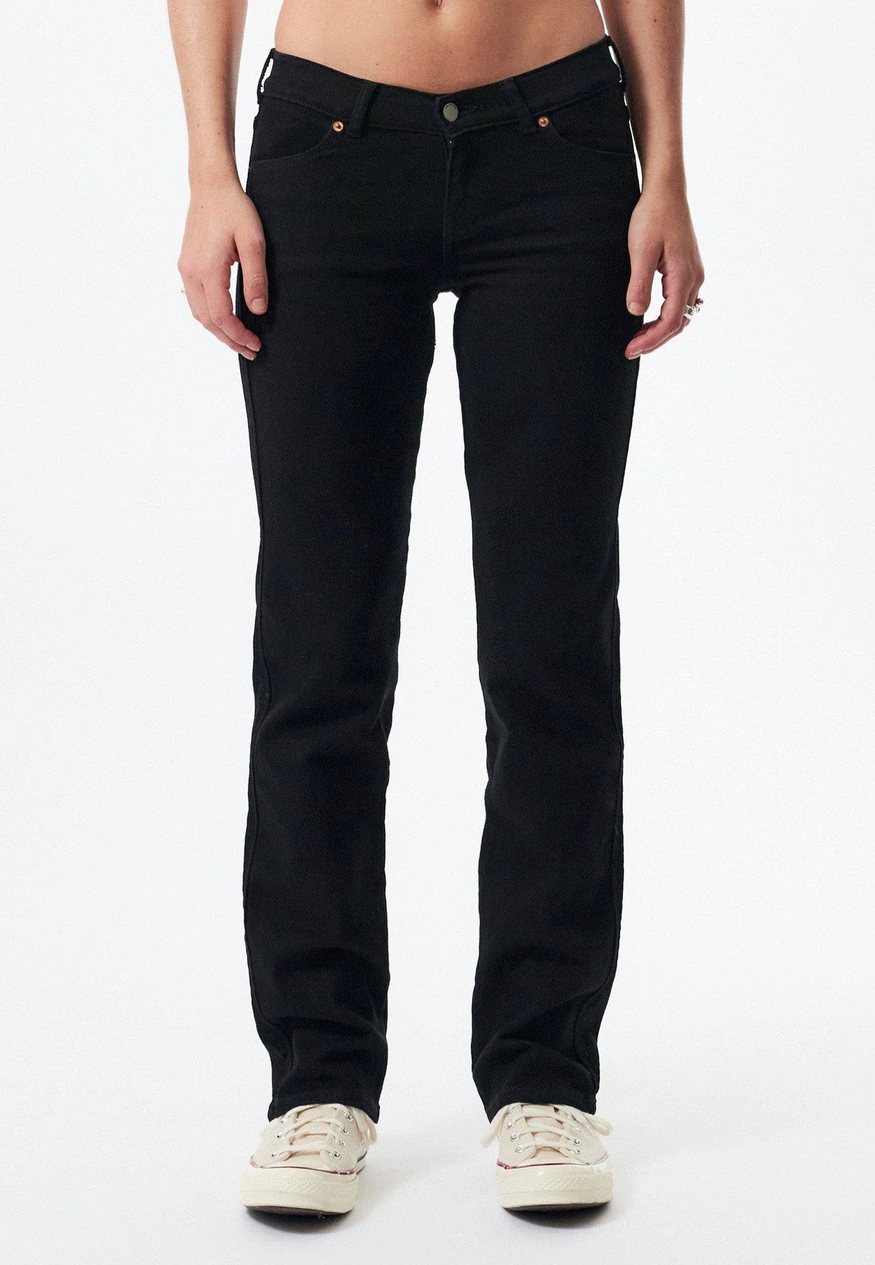 Dr. Denim - Dixy Straight Solid Black - Jeans | Women-Image