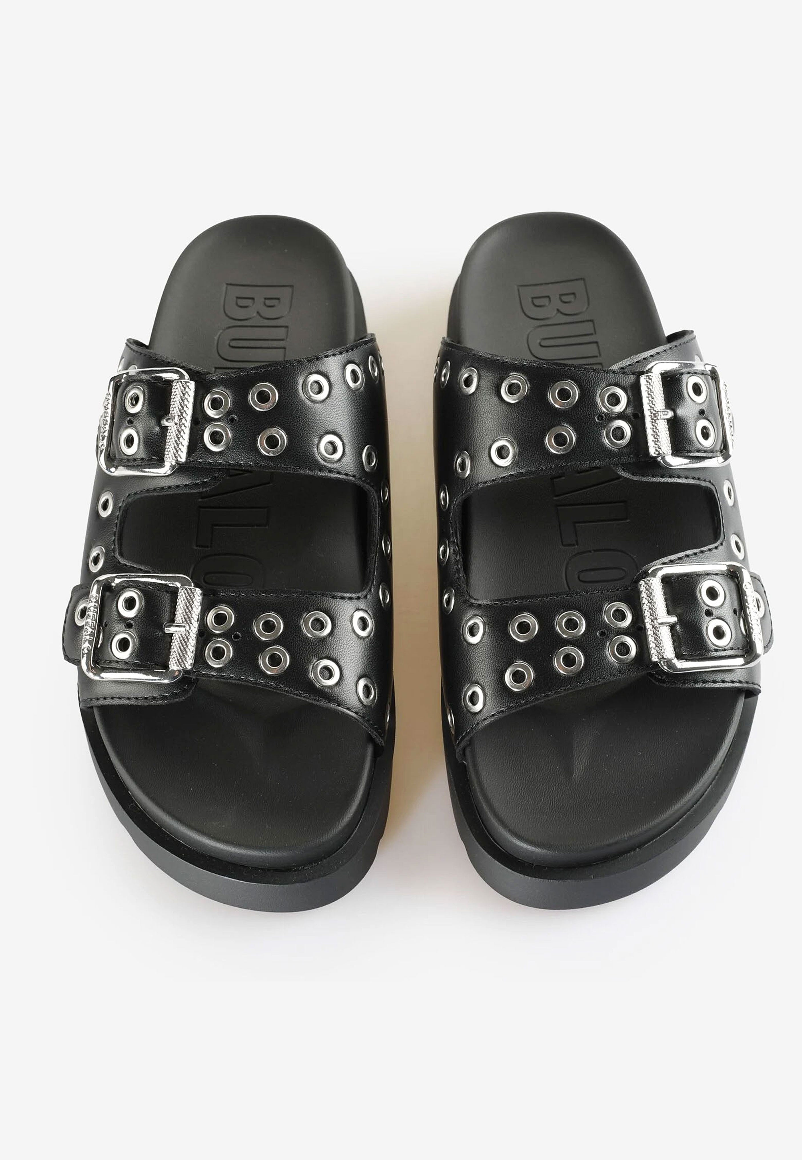 Buffalo - Eve Ari Vegan Nappa Black - Girl Slides | Women-Image