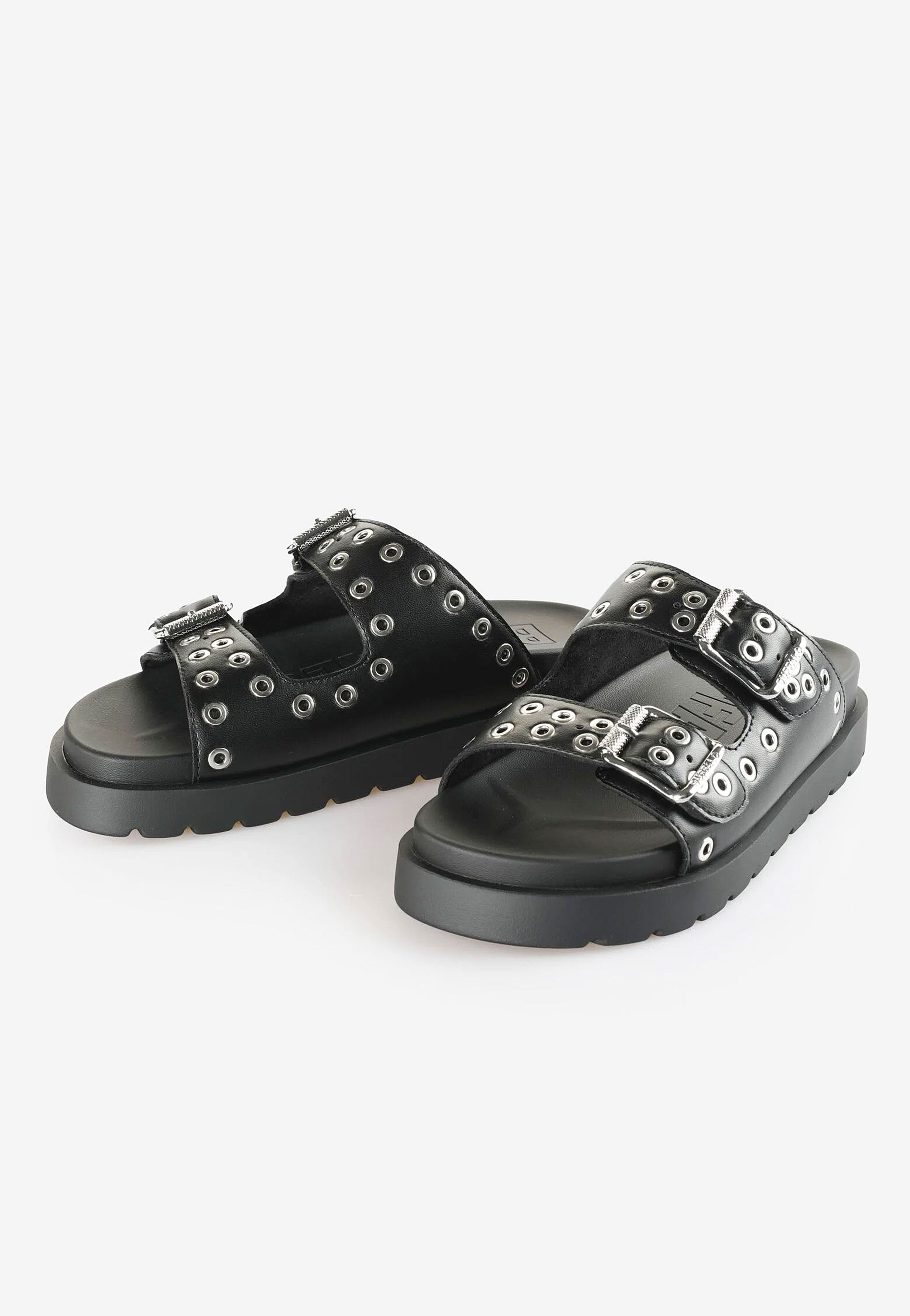 Buffalo - Eve Ari Vegan Nappa Black - Girl Slides | Women-Image