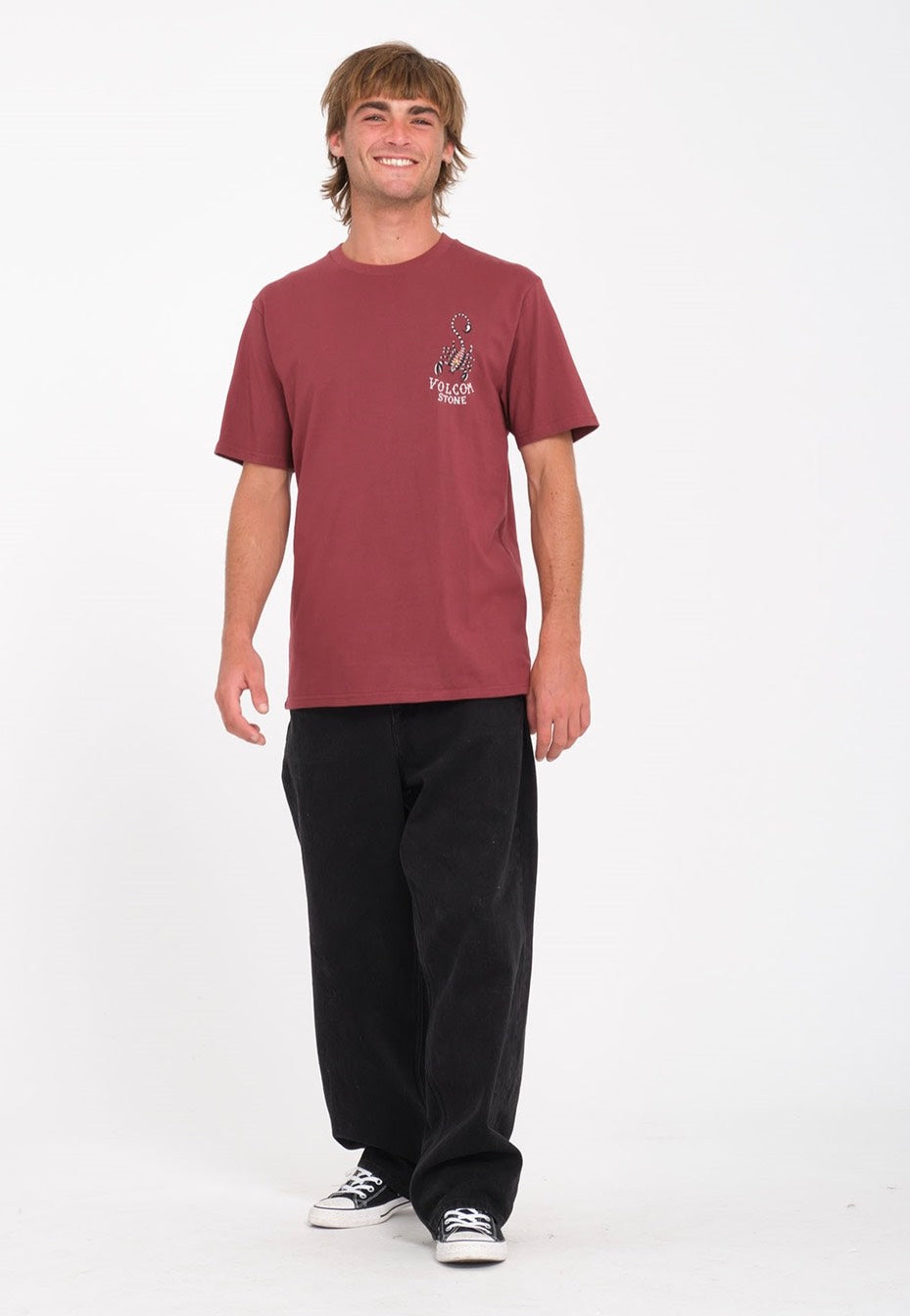 Volcom - Lintell Classic Merlot - T-Shirt | Men-Image