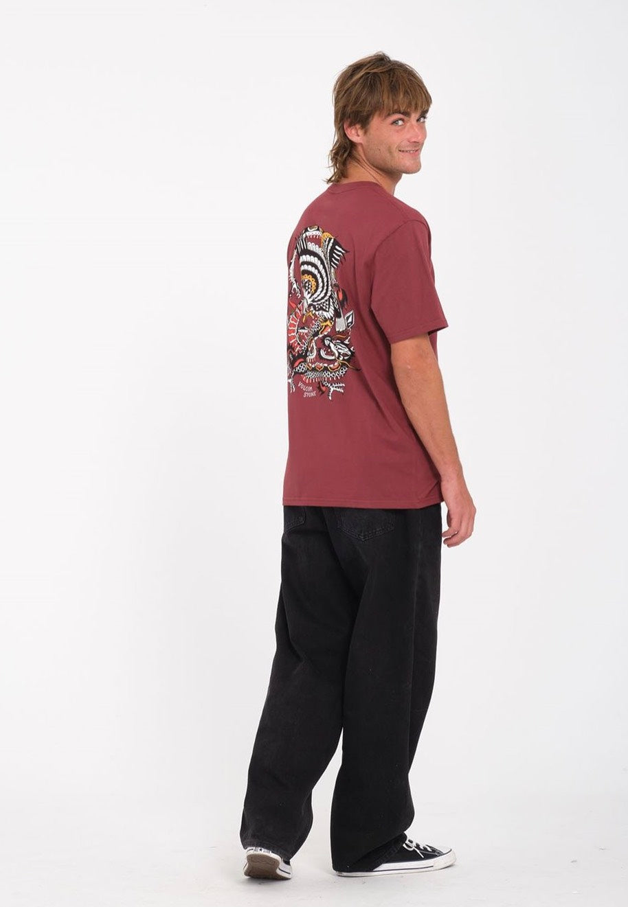 Volcom - Lintell Classic Merlot - T-Shirt | Men-Image