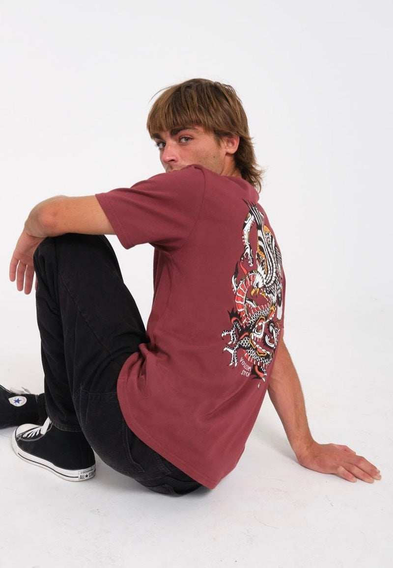 Volcom - Lintell Classic Merlot - T-Shirt | Men-Image