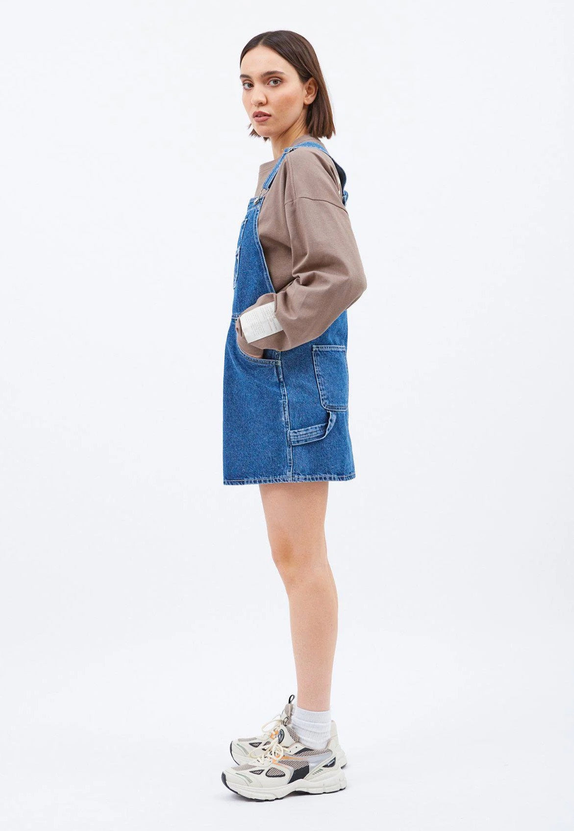 Dr. Denim - Connie Dungaree Pebble Mid Stone - Dress | Women-Image