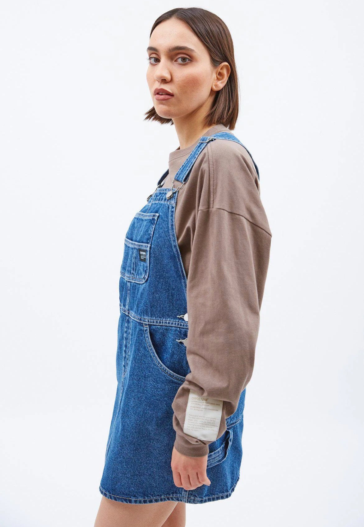 Dr. Denim - Connie Dungaree Pebble Mid Stone - Dress | Women-Image