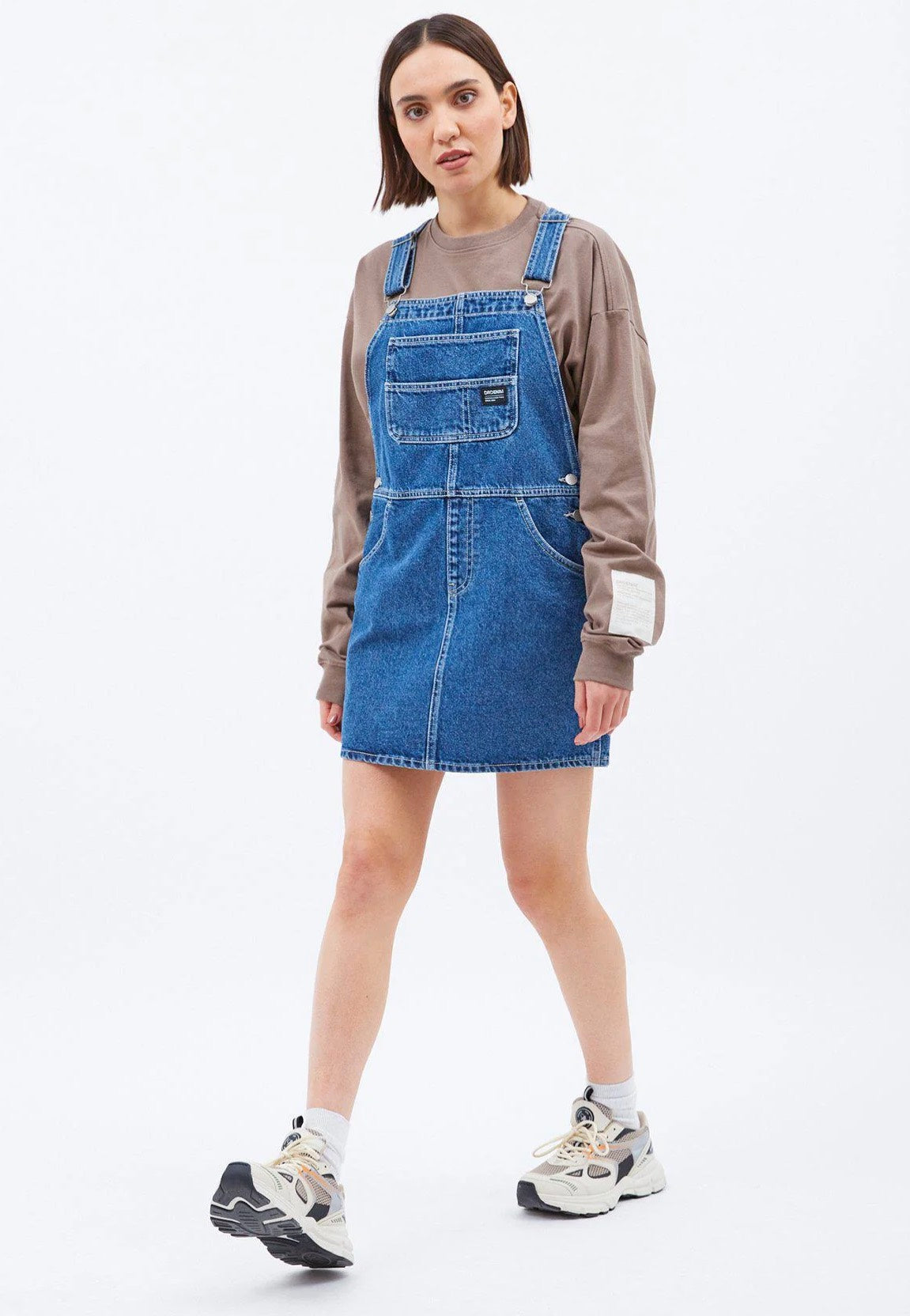 Dr. Denim - Connie Dungaree Pebble Mid Stone - Dress | Women-Image