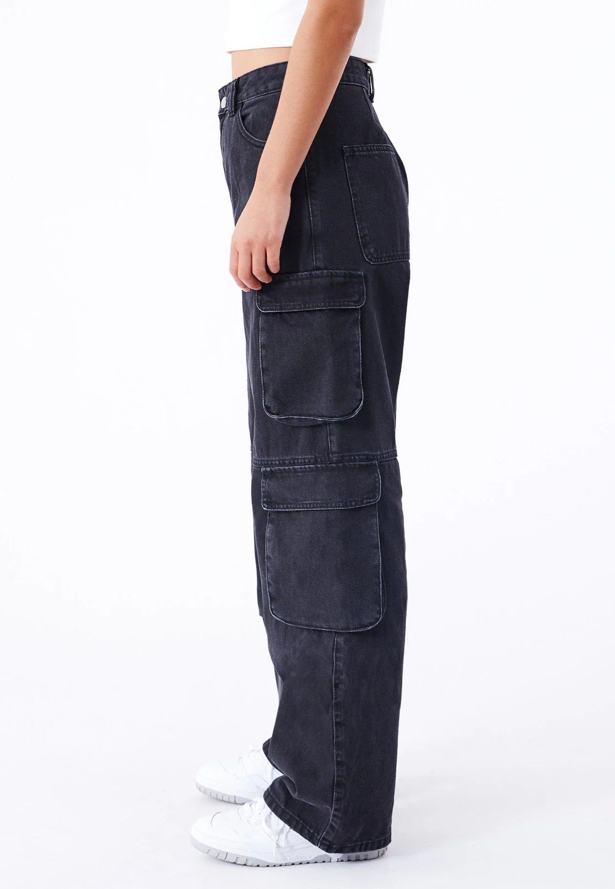 Dr. Denim - Donna Multi Cargo Black Used - Jeans | Women-Image