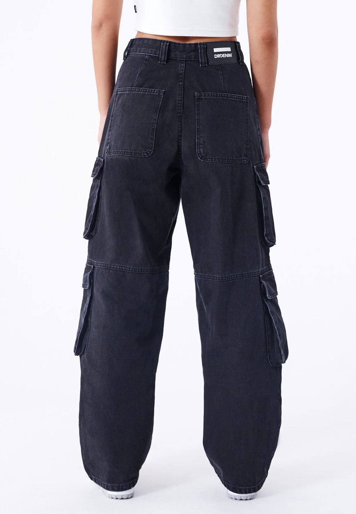 Dr. Denim - Donna Multi Cargo Black Used - Jeans | Women-Image