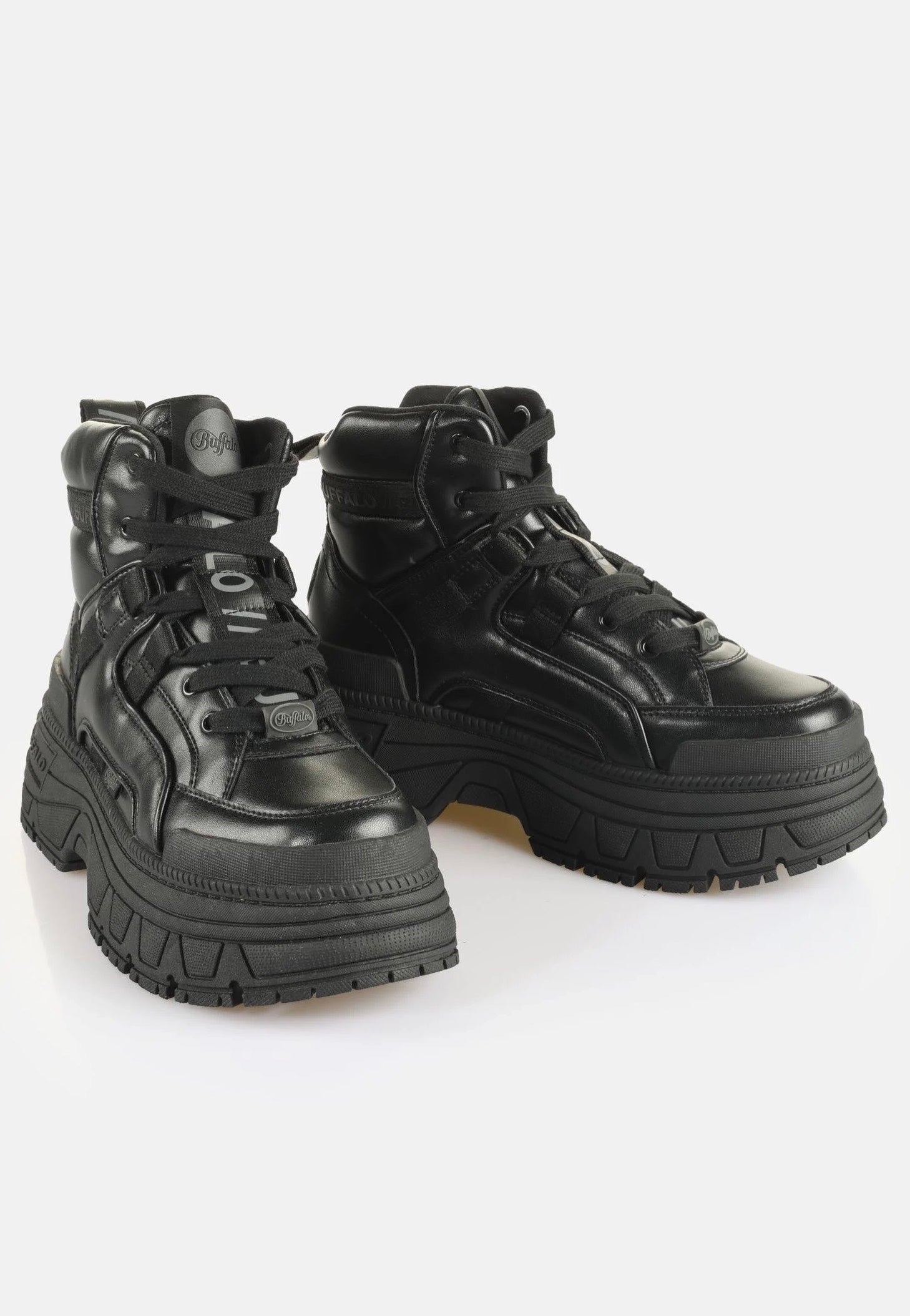 Buffalo - Fusion Hyb Mid Vegan Nappa Black - Girl Shoes | Women-Image