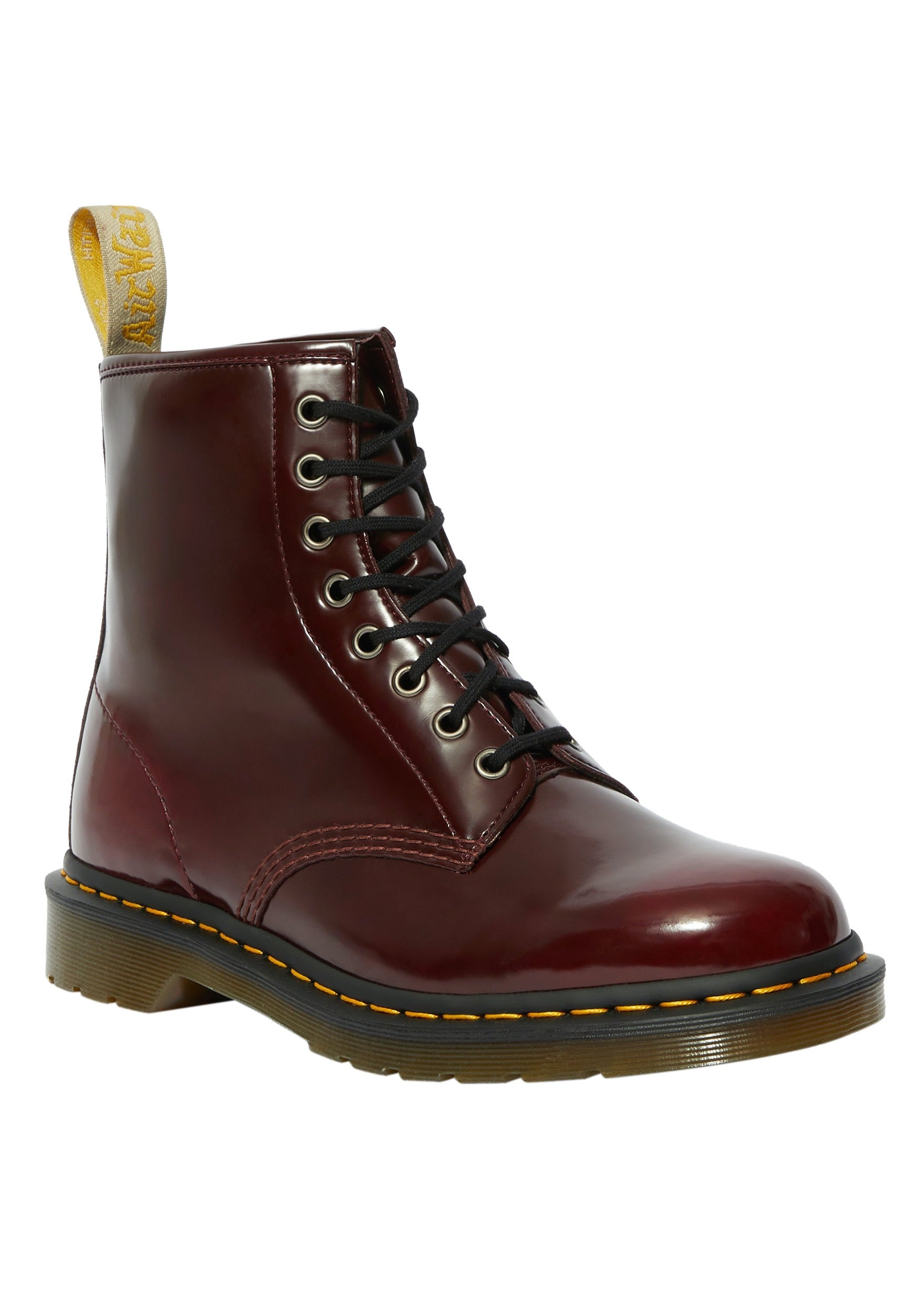 Dr. Martens - Vegan 1460 Cherry Red Oxford Rub Off Red - Shoes | Men-Image