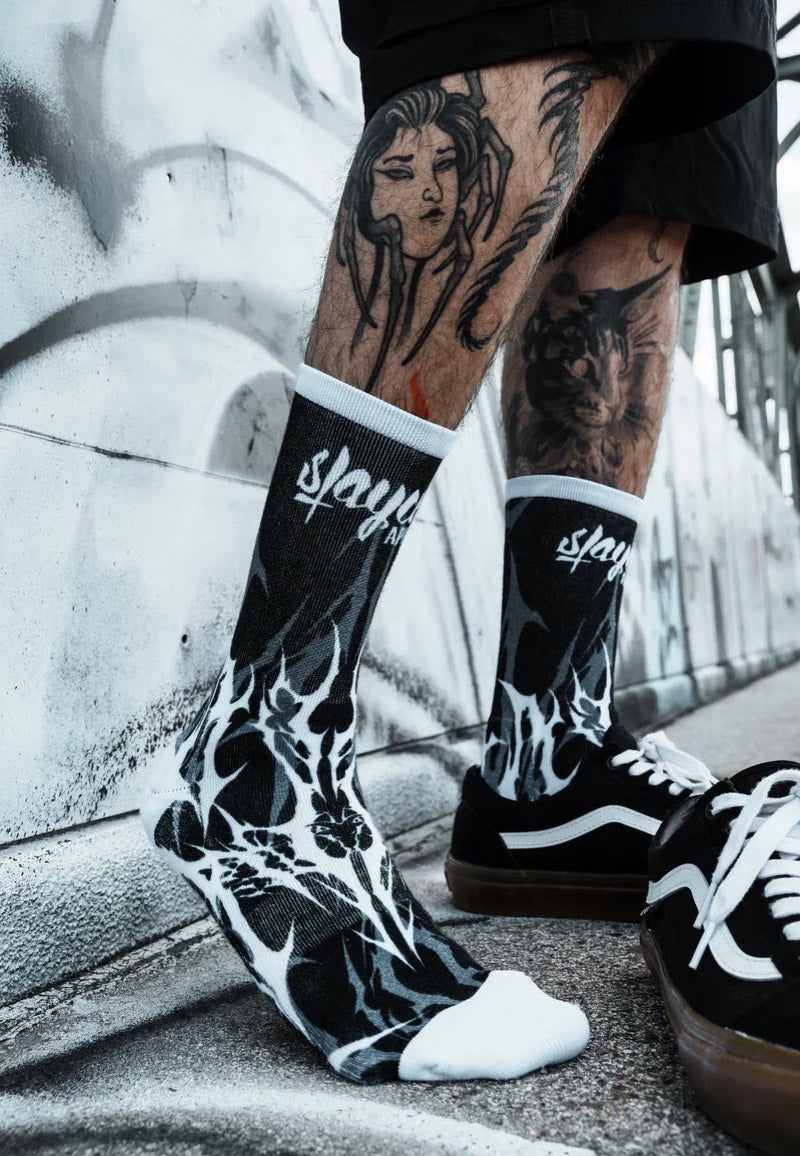 Stay Cold Apparel - Eternal Conquest Comfort Black/White - Socks | Neutral-Image