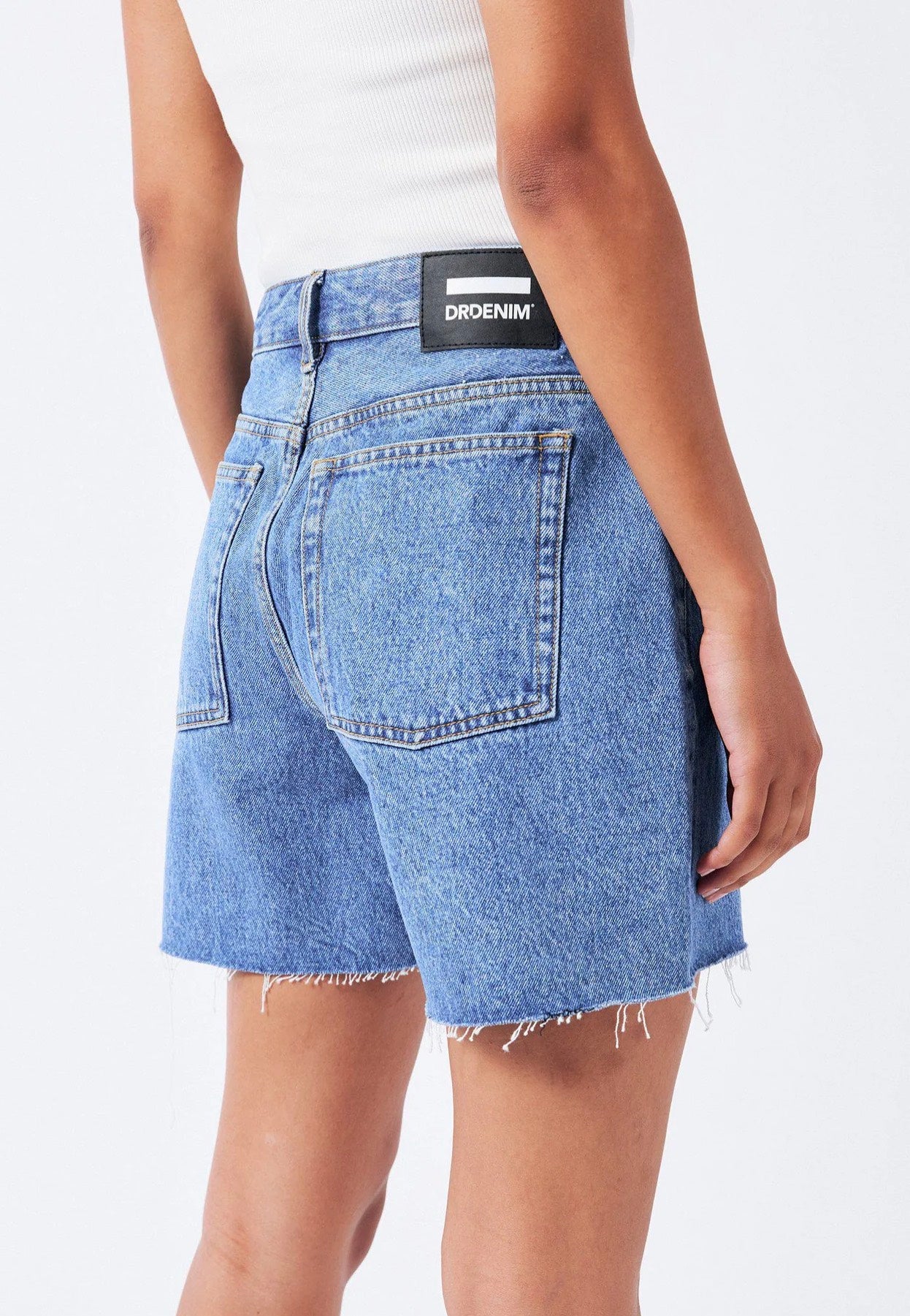 Dr. Denim - Rose Shorts Stream Sky Retro Raw Hem - Shorts | Women-Image