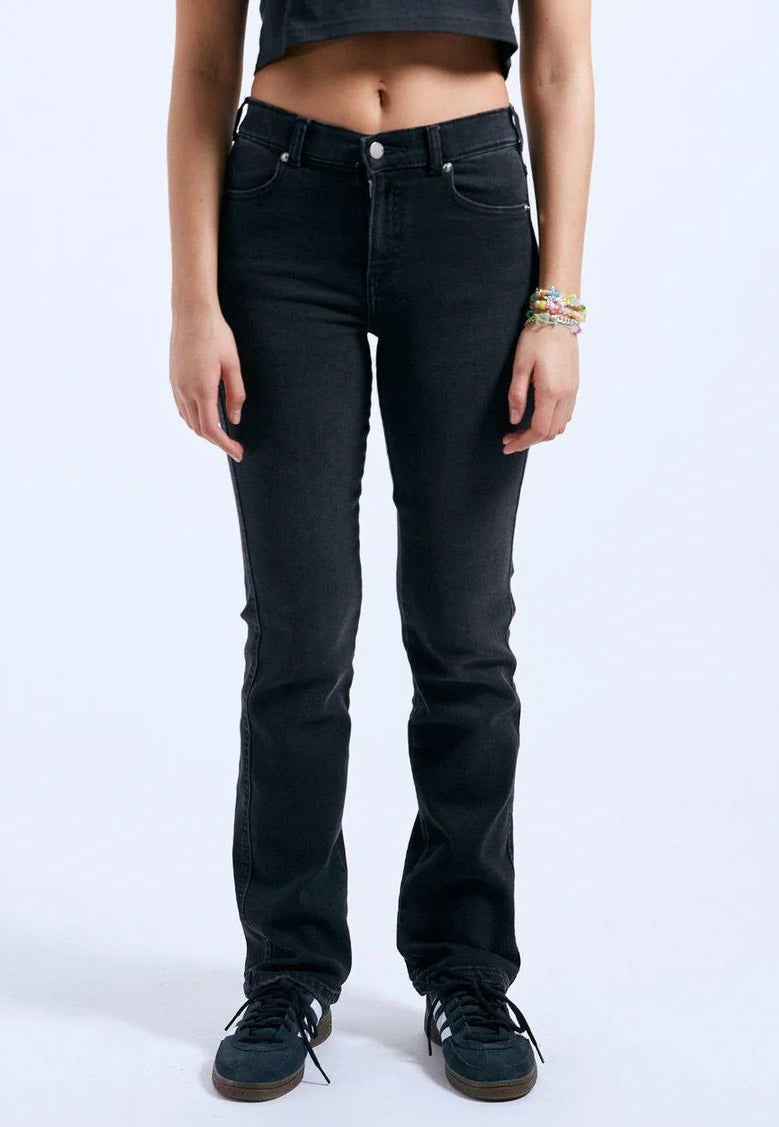 Dr. Denim - Lexy Straight Black Mist - Jeans | Women-Image