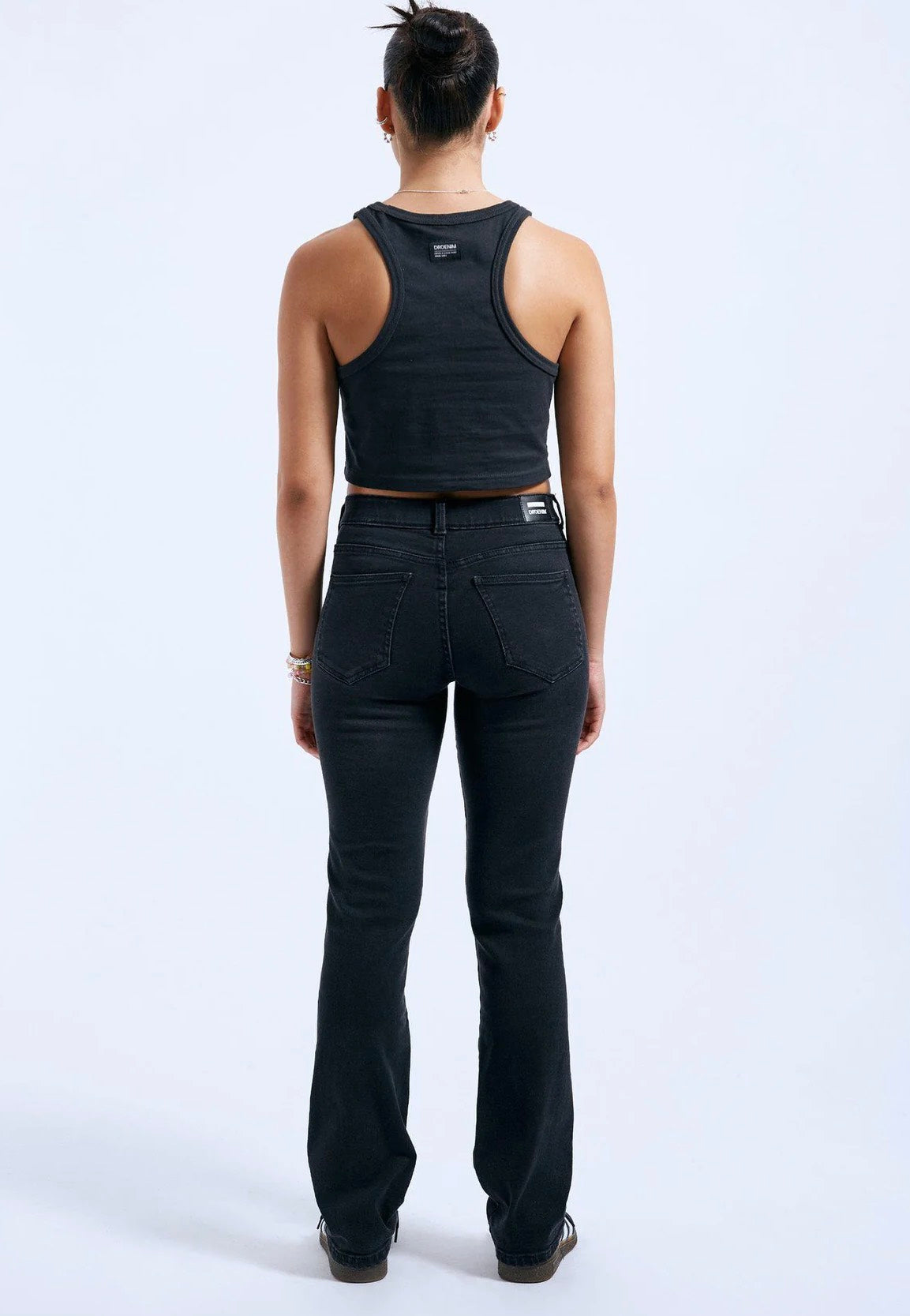 Dr. Denim - Lexy Straight Black Mist - Jeans | Women-Image