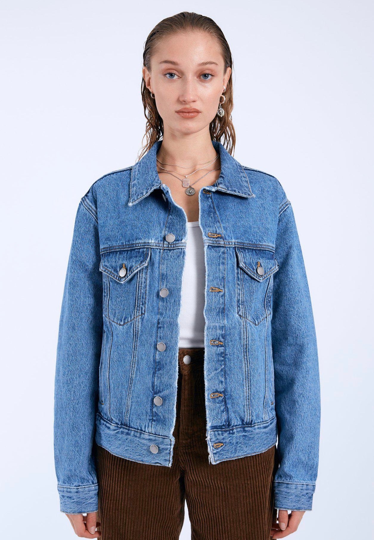 Dr. Denim - Joey Trucker Stream Sky Retro - Jacket | Women-Image