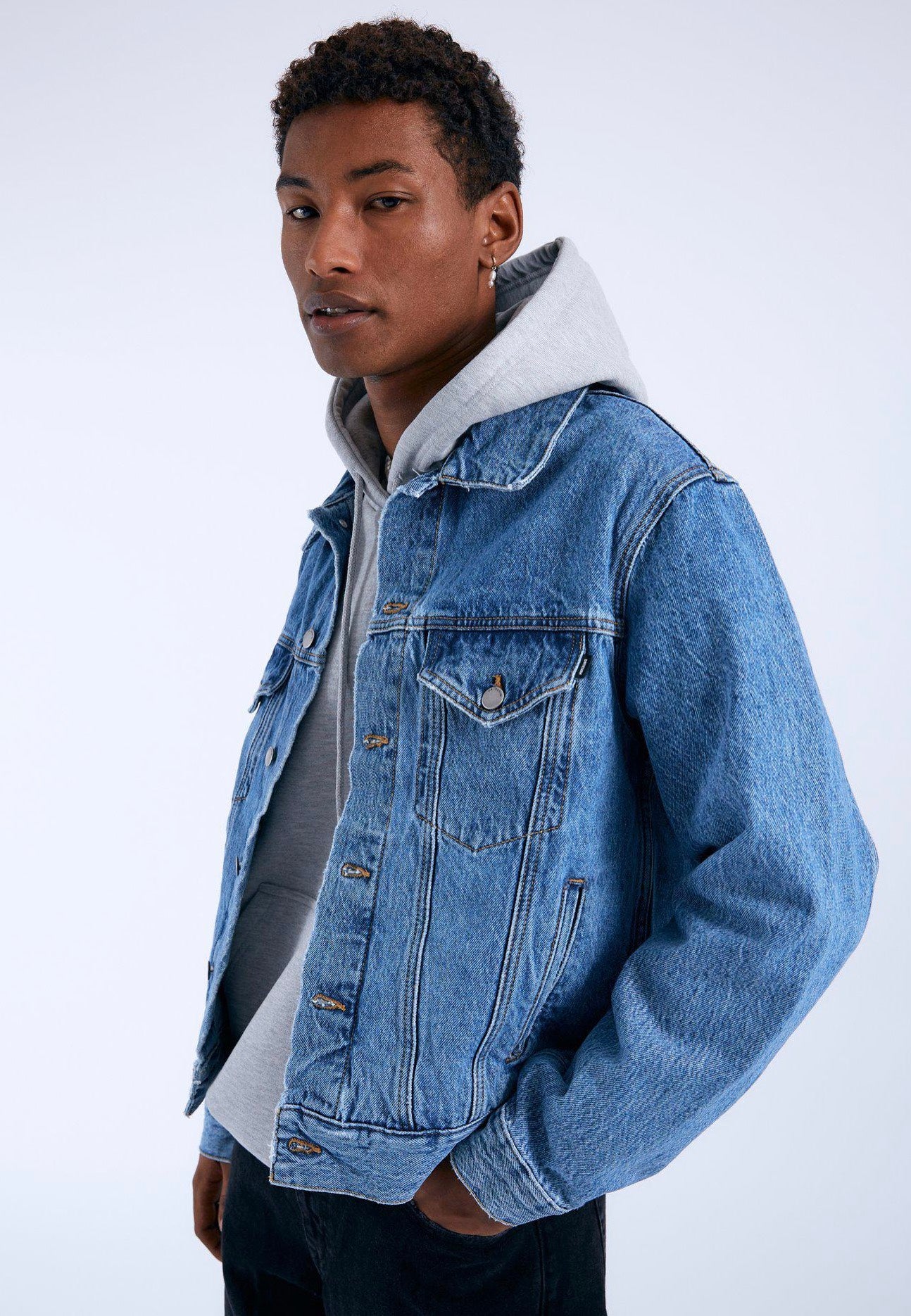 Dr. Denim - Joey Trucker Stream Sky Retro - Jacket | Men-Image