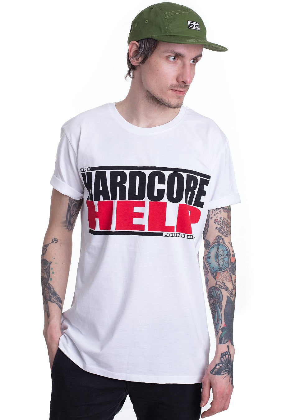 Hardcore Help Foundation - Logo White - T-Shirt | Men-Image