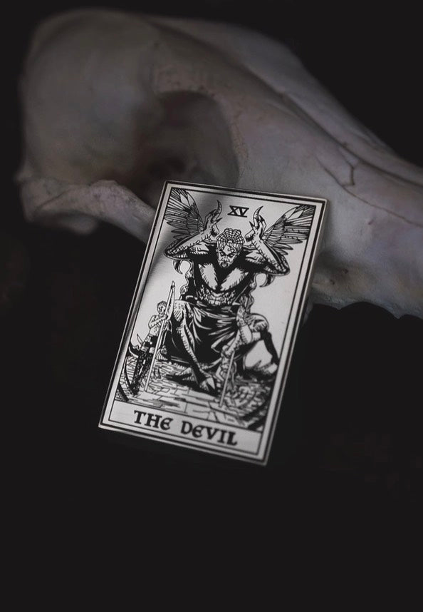 Lively Ghosts - The Devil Tarot Silver - Pin | Neutral-Image