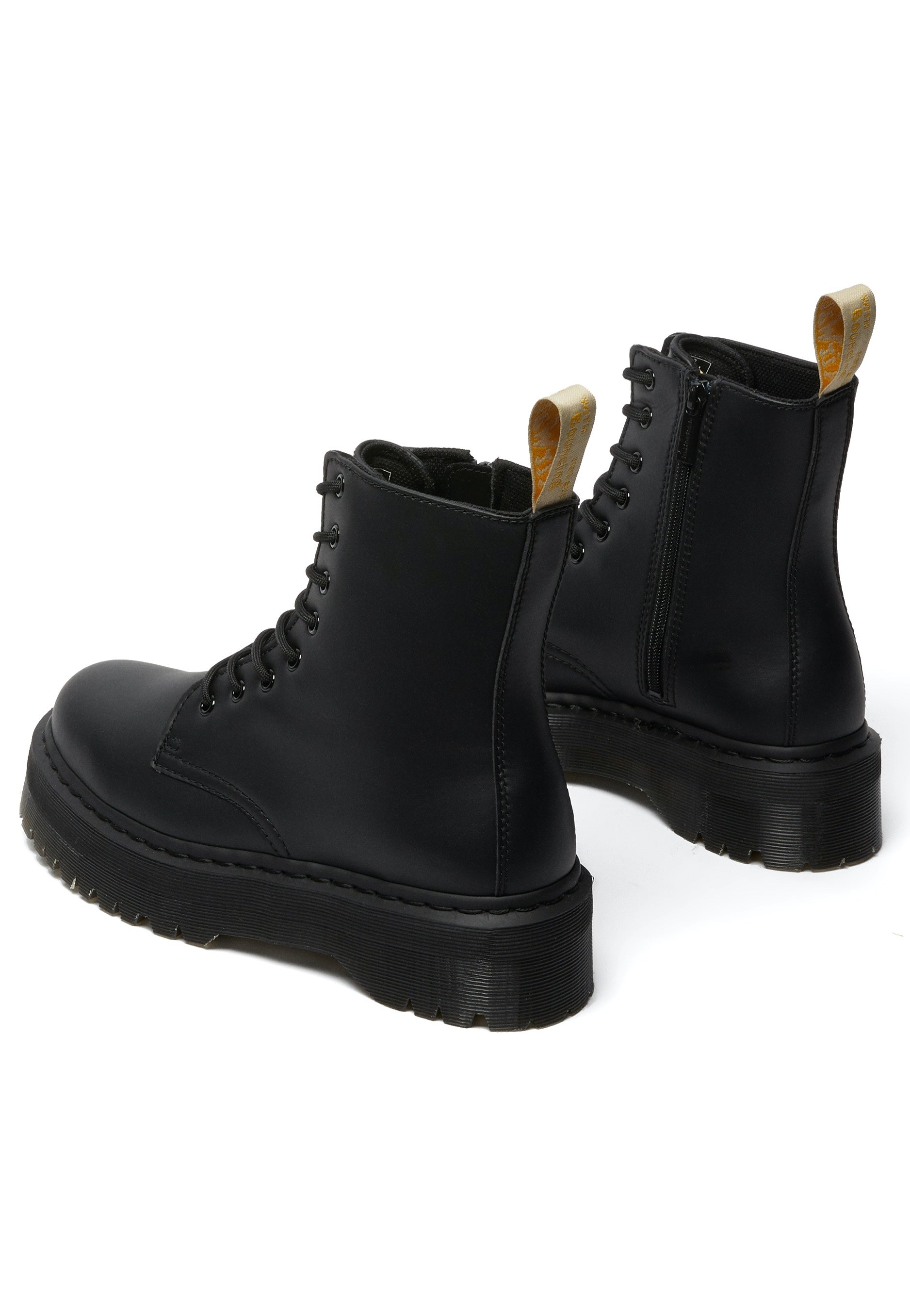 Dr. Martens - Vegan Jadon II Mono Black Felix Rub Off Black - Shoes | Men-Image