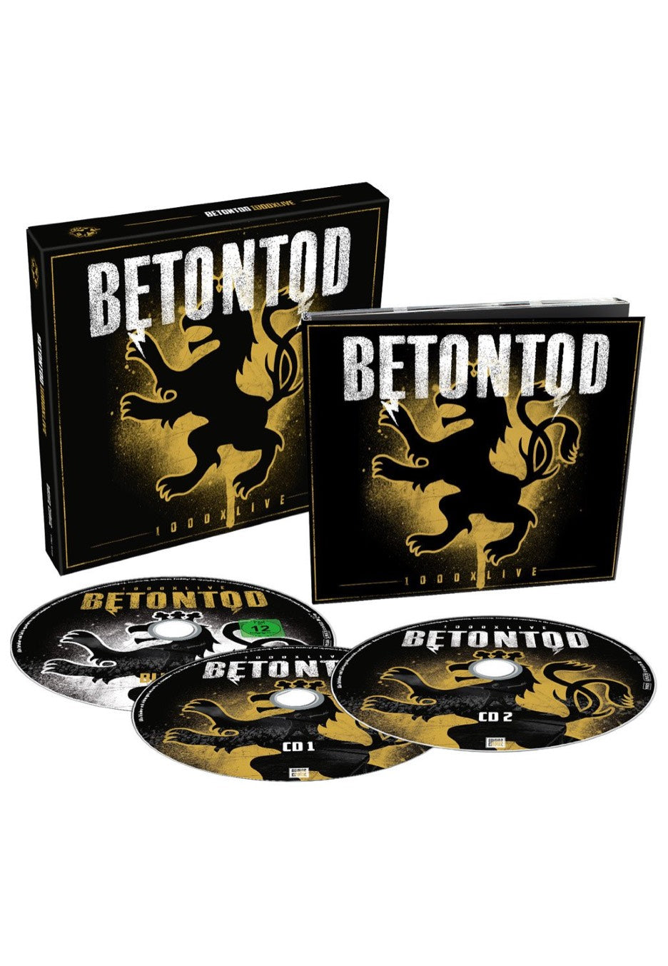 Betontod - 1000x Live - Digipak 2 CD + Blu Ray | Neutral-Image