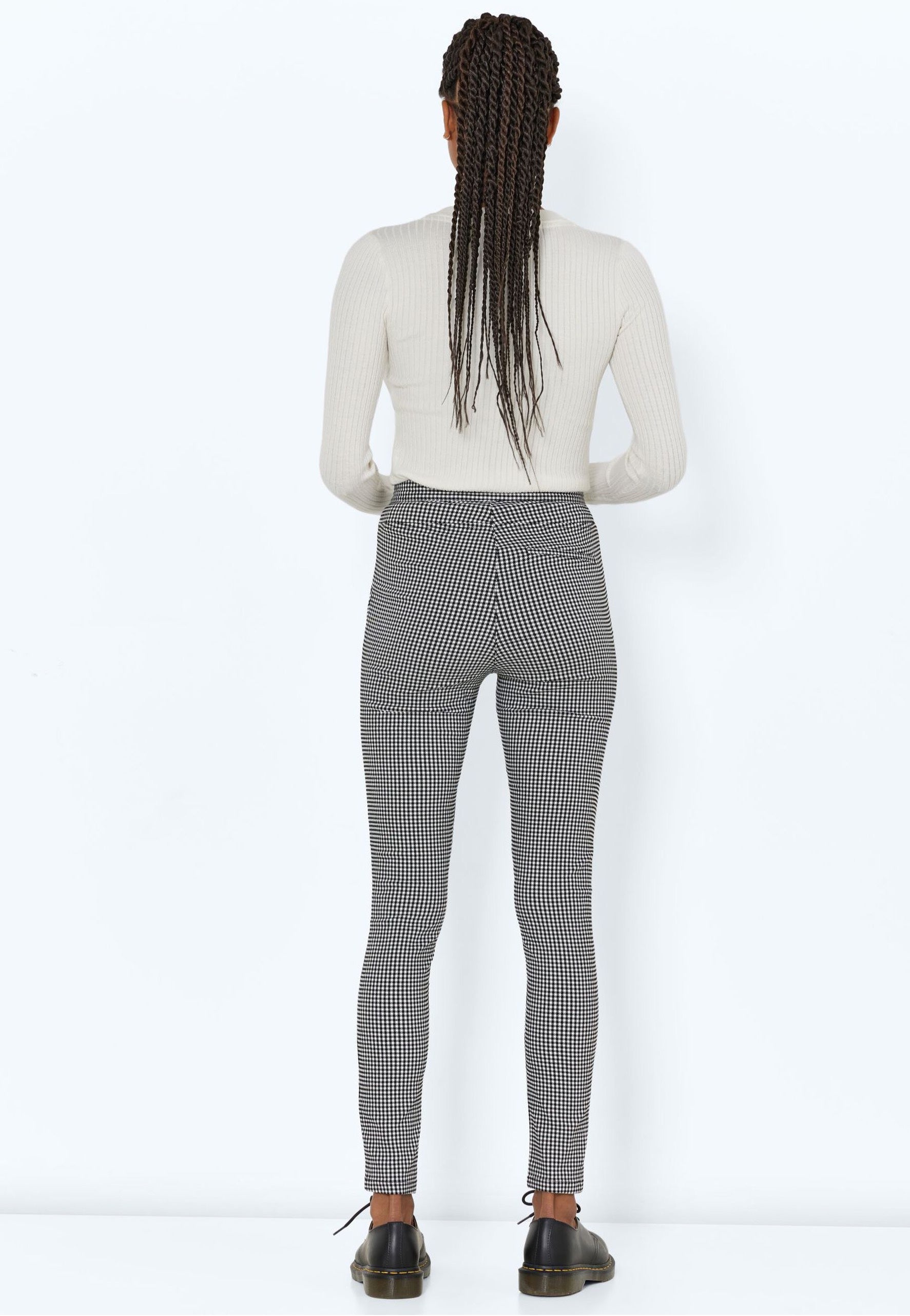 Noisy May - Soline Check Black/White - Pants | Women-Image