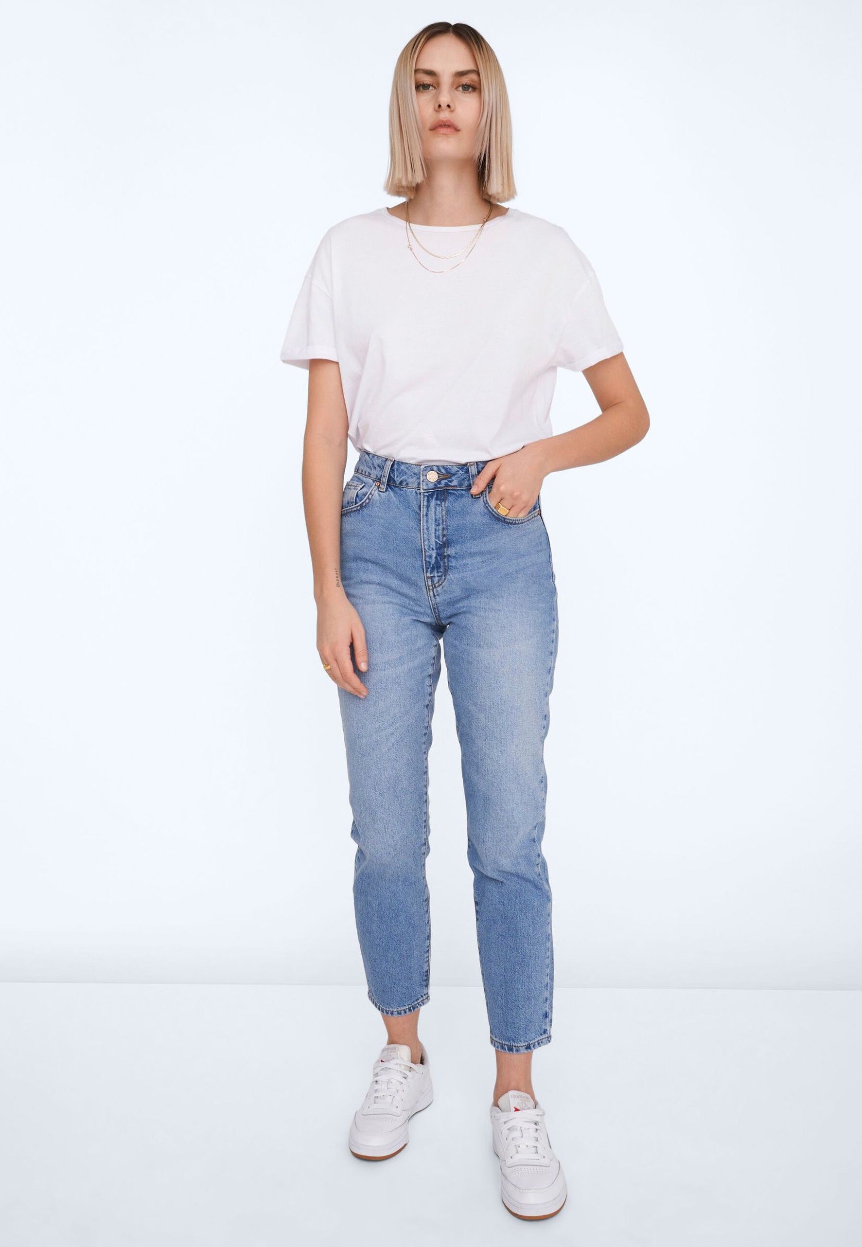 Noisy May - Isabel Mom Light Blue Denim - Jeans | Women-Image