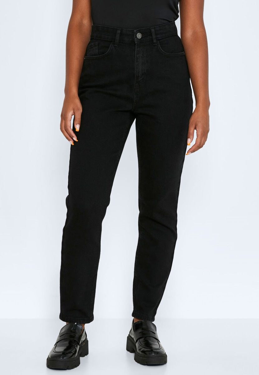 Noisy May - Katy Slim Mom Black Denim - Jeans | Women-Image